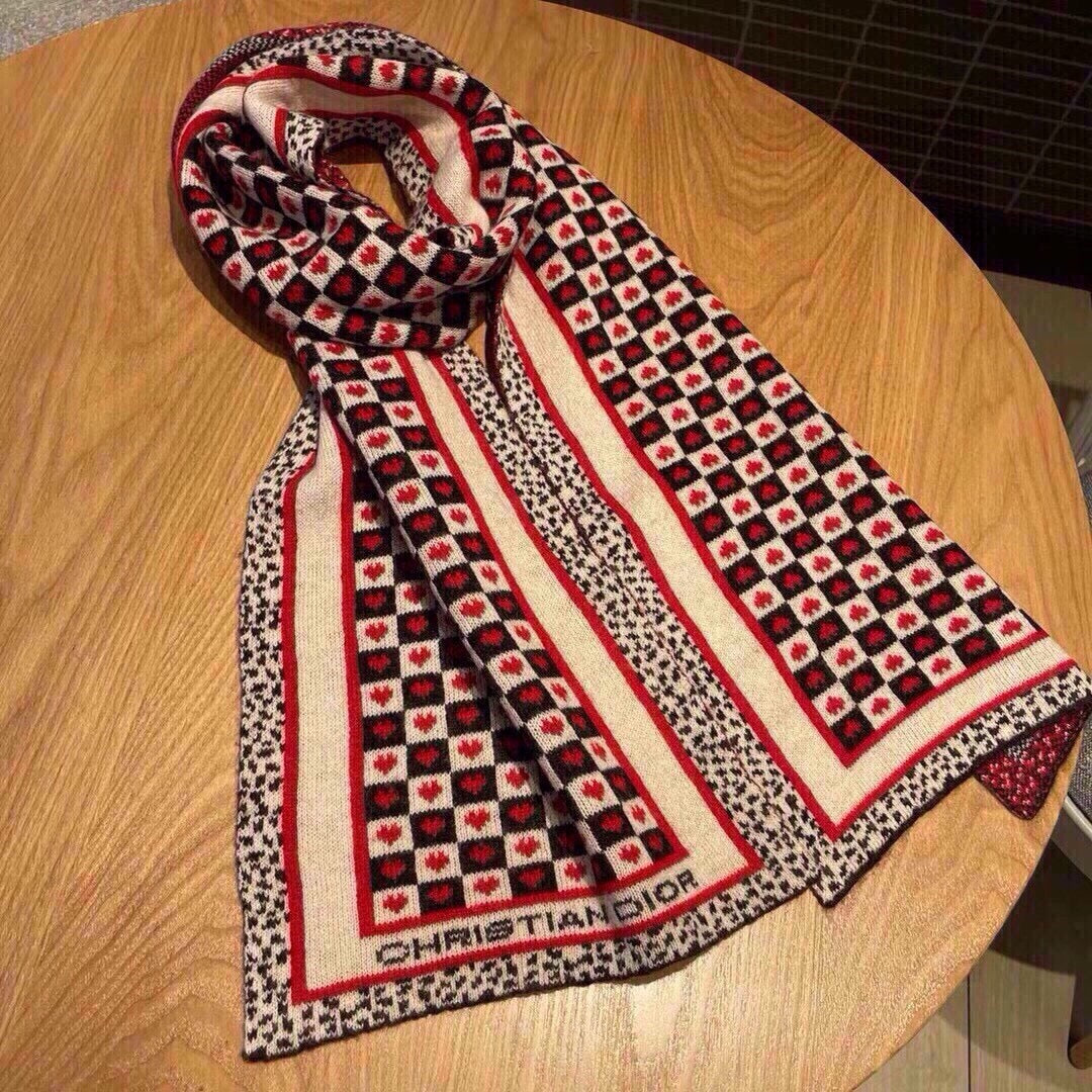 CLASSIC SCARF 180 CM IN COLORFUL WOOL 418257 mysite