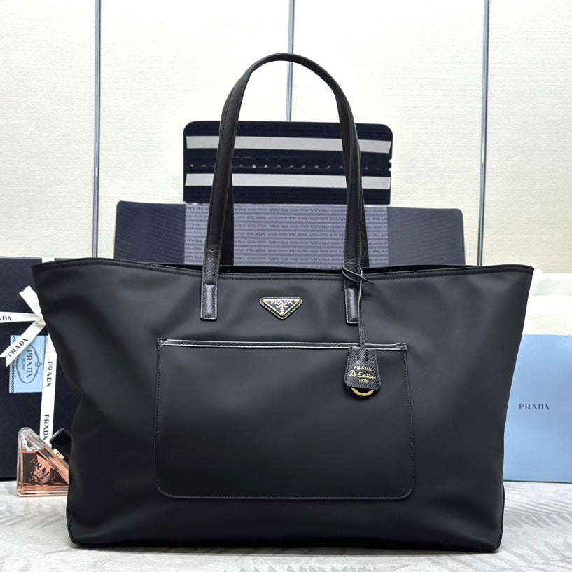 CLASSIC TOTE BAG 43 IN BLACK RE-NYLON FABRIC mysite