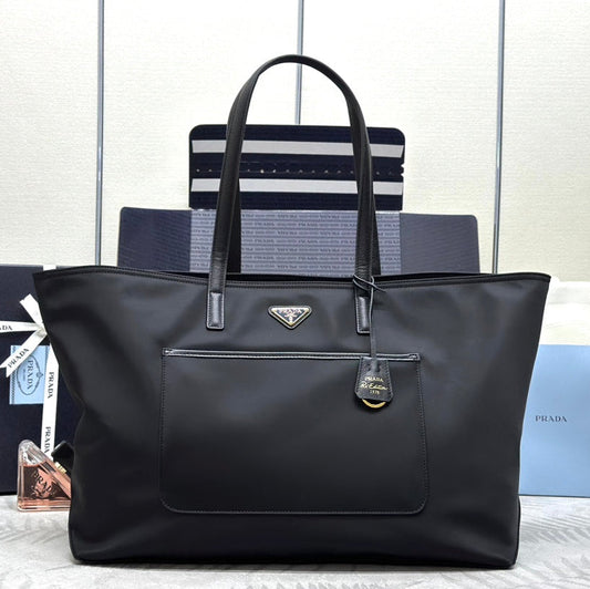 CLASSIC TOTE BAG 43 IN BLACK RE-NYLON FABRIC mysite