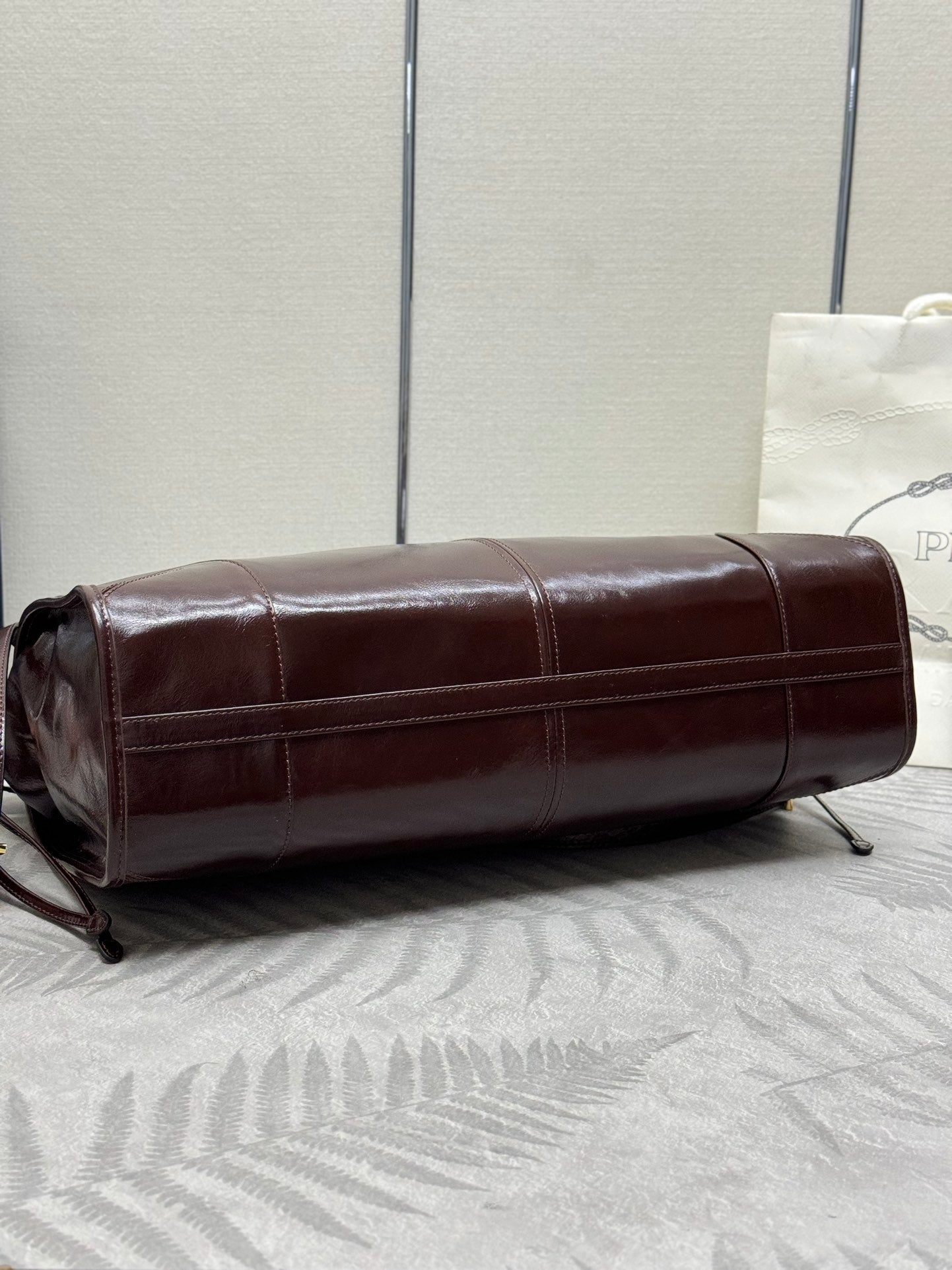 Prada Bonnie Extra-Large 42cm Dark Burdundy Calfskin mysite