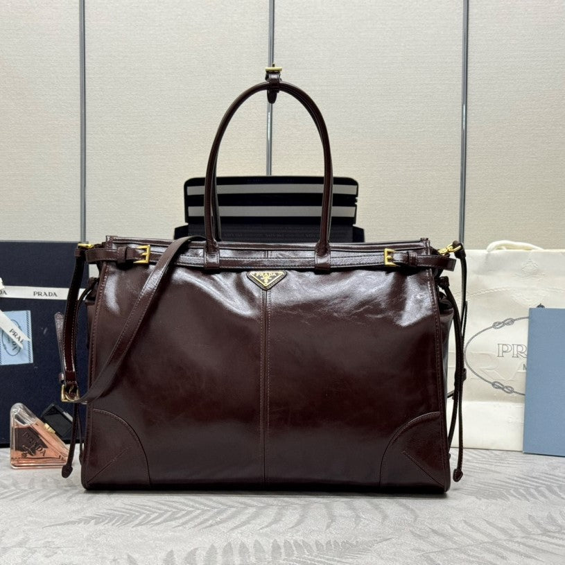 Prada Bonnie Extra-Large 42cm Dark Burdundy Calfskin mysite