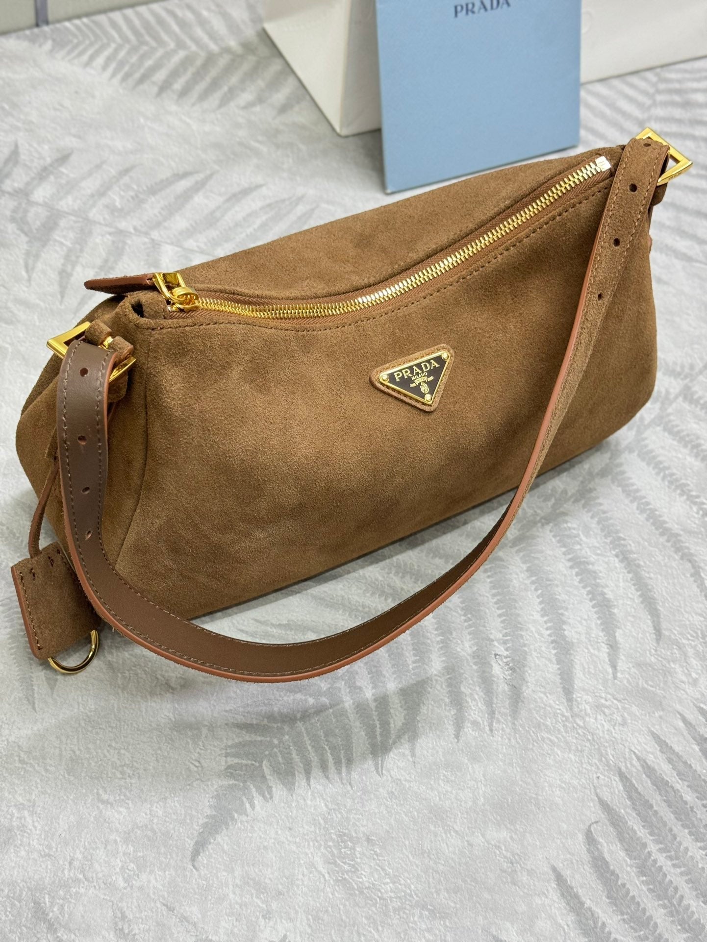 Pra Aimée Crossbodybag Brown Nubuck Leather mysite