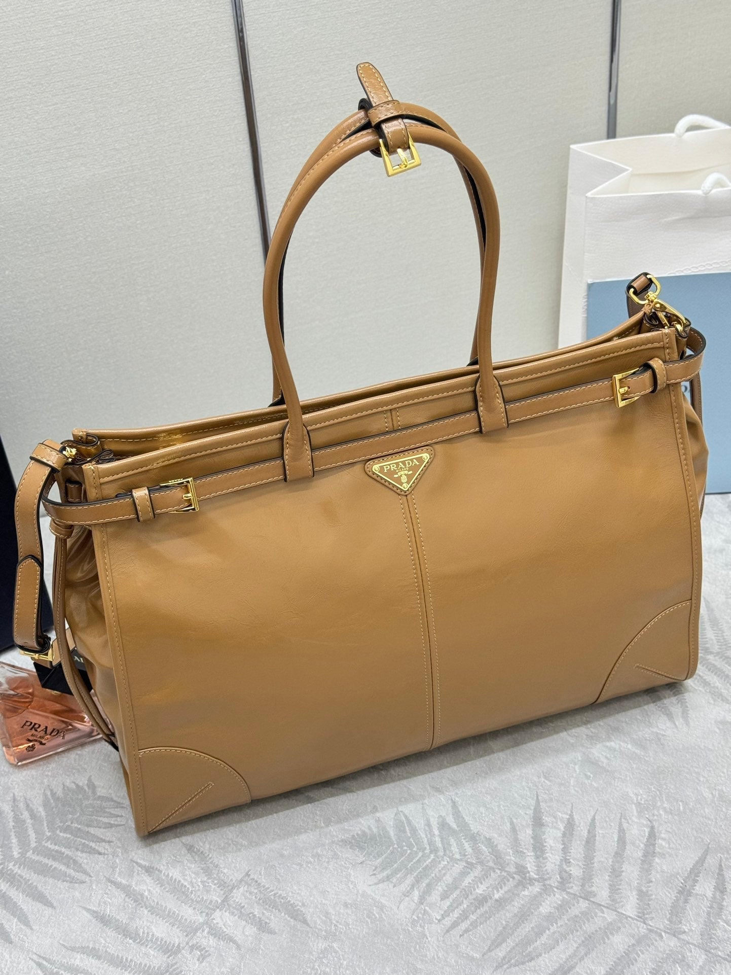 Prada Bonnie Extra-Large 42cm Brown Calfskin mysite