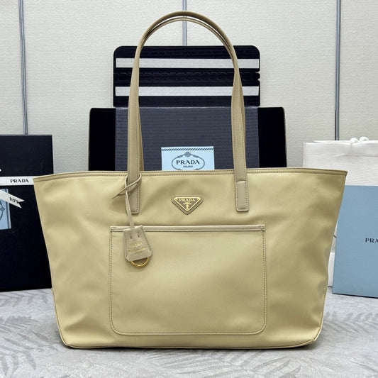 Prada Re-Edition 1978 Tote Bag 35cm Desert Beige Re-Nylon& Saffiano Leather mysite