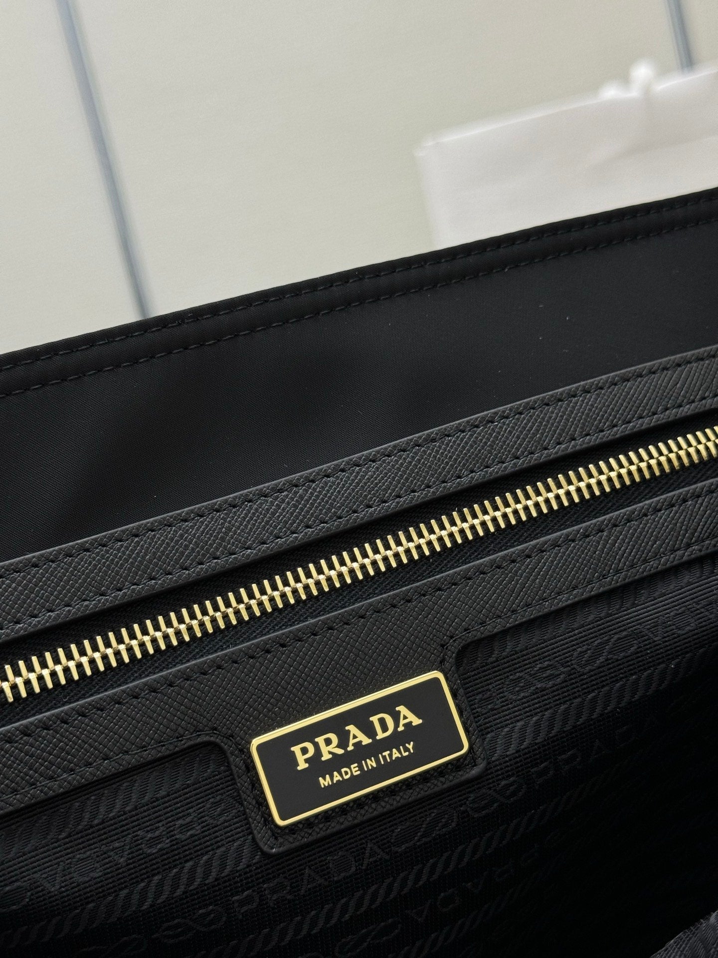 Prada Re-Edition 1978 Tote Bag 35cm Black Re-Nylon& Saffiano Leather mysite