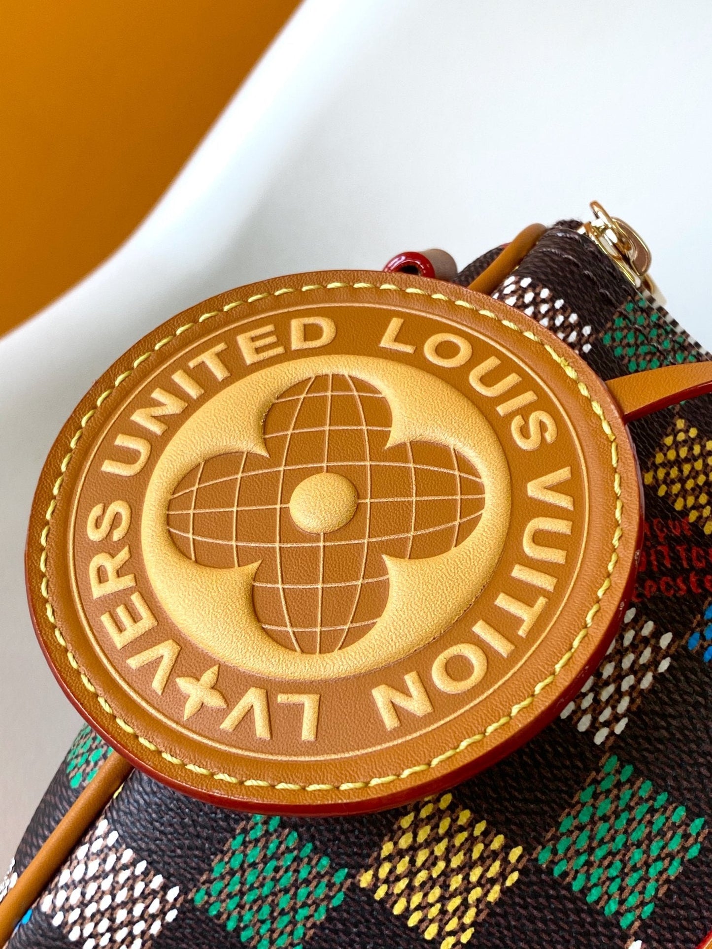 Lv Keepall Bandouliere 25 Multicolor Damier Ebene Canvas GHW mysite