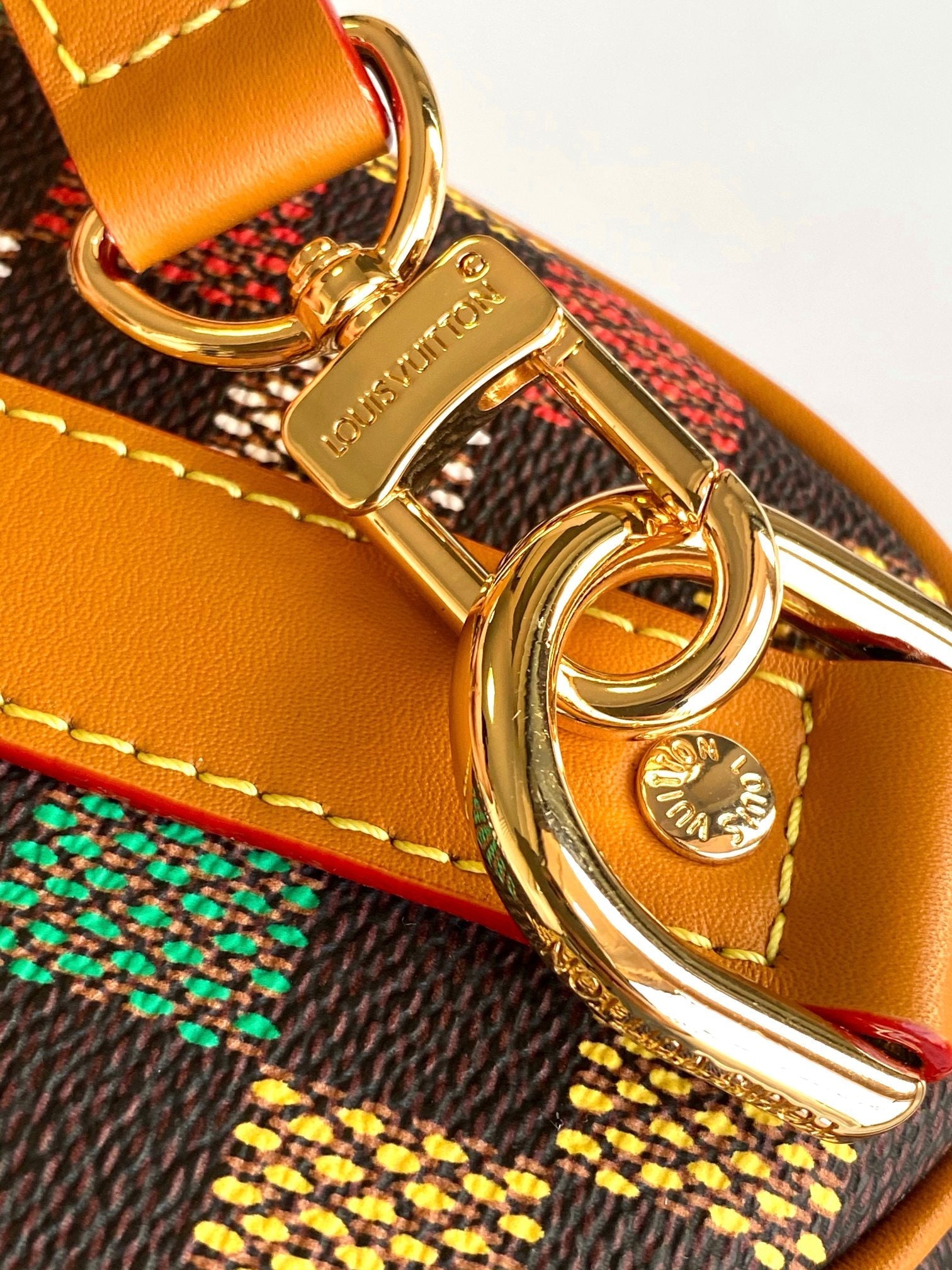 Lv Keepall Bandouliere 25 Multicolor Damier Ebene Canvas GHW mysite