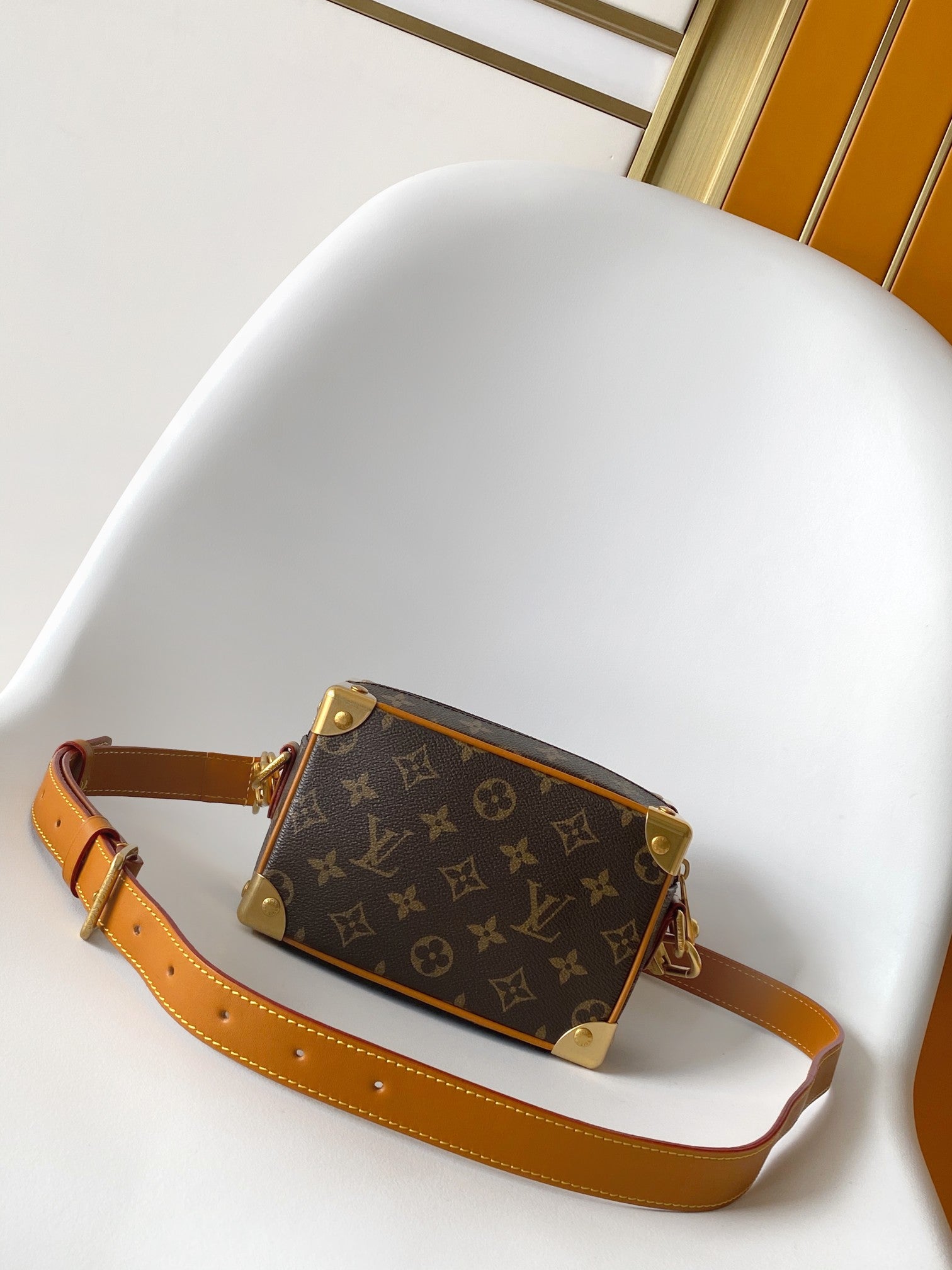 LV Mini Soft Trunk With Chain Brown Monogram Canvas GHW 268790 mysite