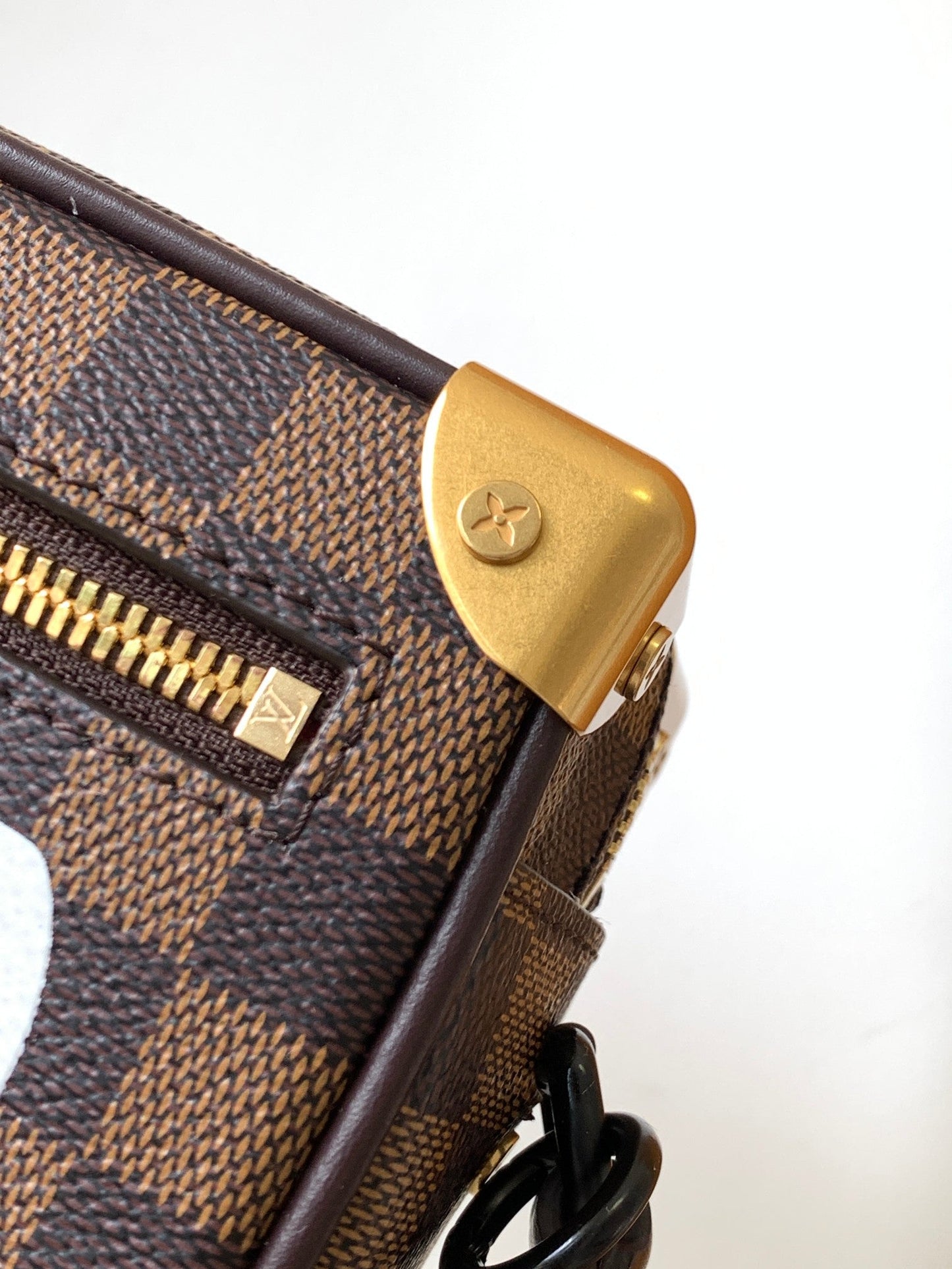 LV Mini Soft Trunk With Chain  Brown Damier Ebene Canvas GHW 268794 mysite