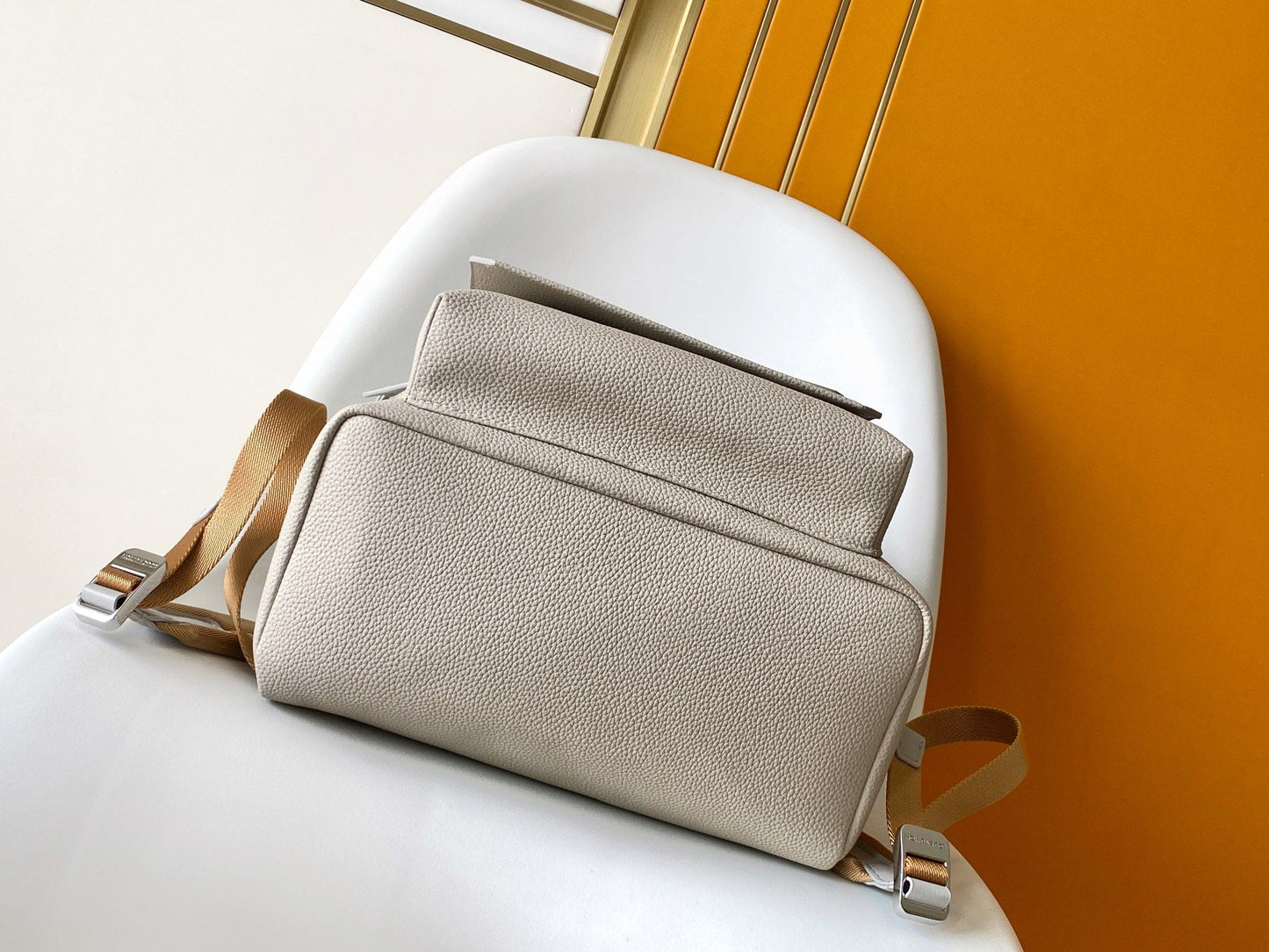 LV Takeoff Backpack White Chocolate Aerogram Cowhide mysite