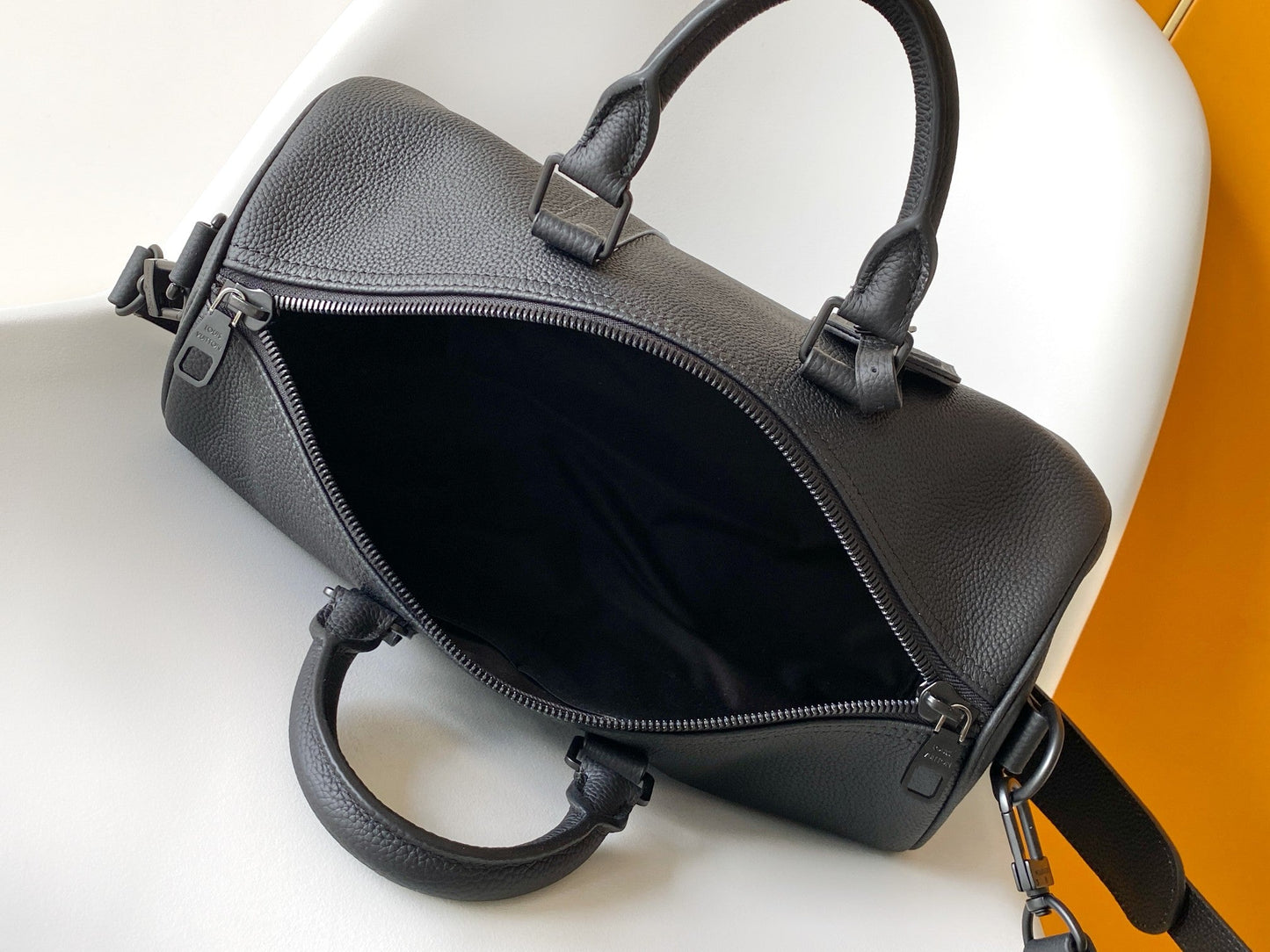 LV Keepall Bandoulière 35 Bag Black Embossed Monogram Empreinte Cowhide 268064 mysite