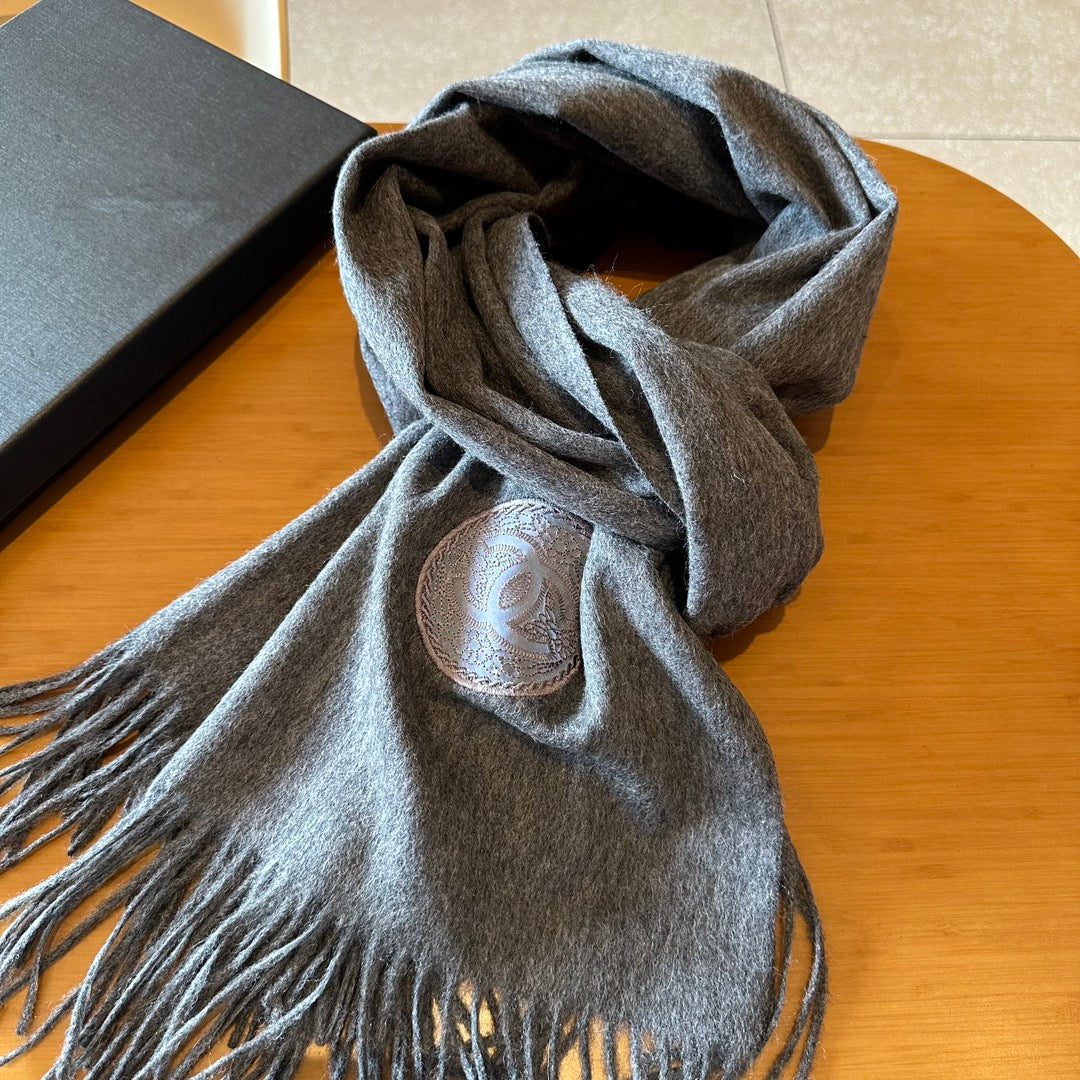 CC Scarf 200 CM In Grey Cashmere 413650 mysite