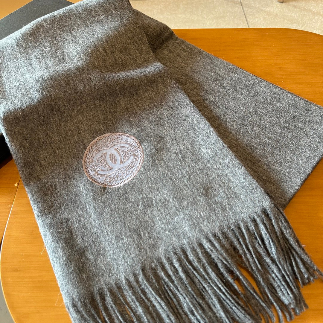 CC Scarf 200 CM In Grey Cashmere 413650 mysite