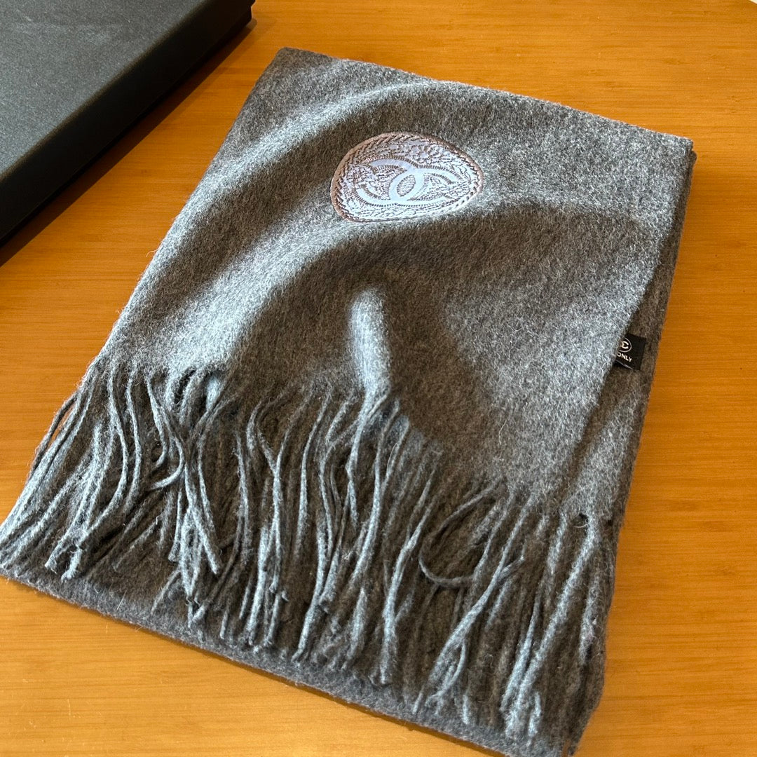 CC Scarf 200 CM In Grey Cashmere 413650 mysite