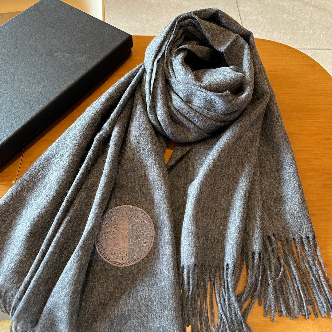 CC Scarf 200 CM In Grey Cashmere 413650 mysite