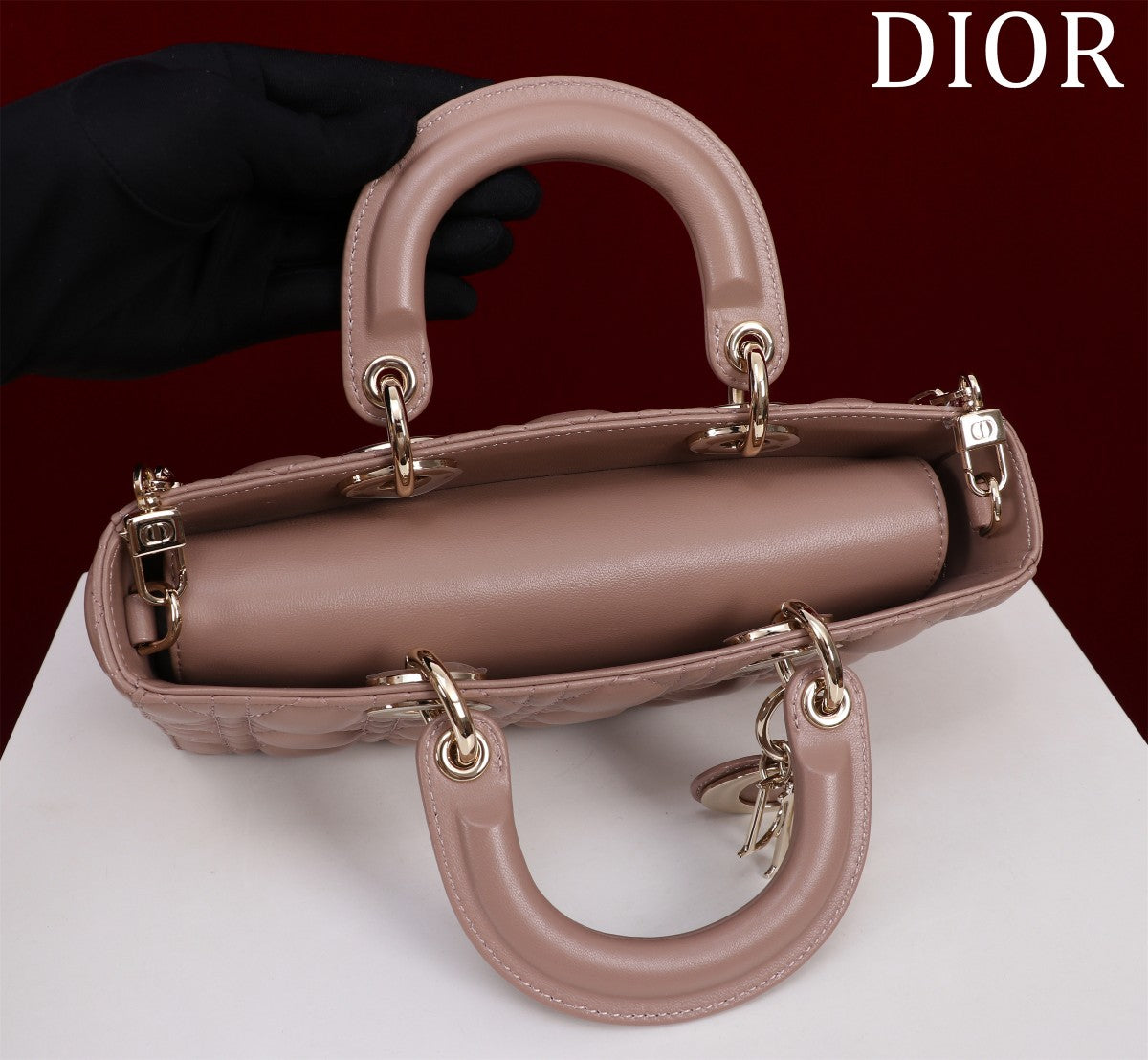 medium lady d-joy 26 chocolate lambskin mysite