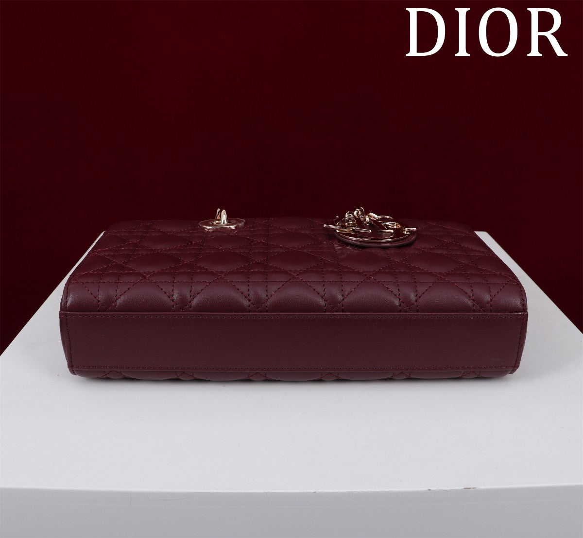 medium lady d-joy 26 burgundy lambskin mysite