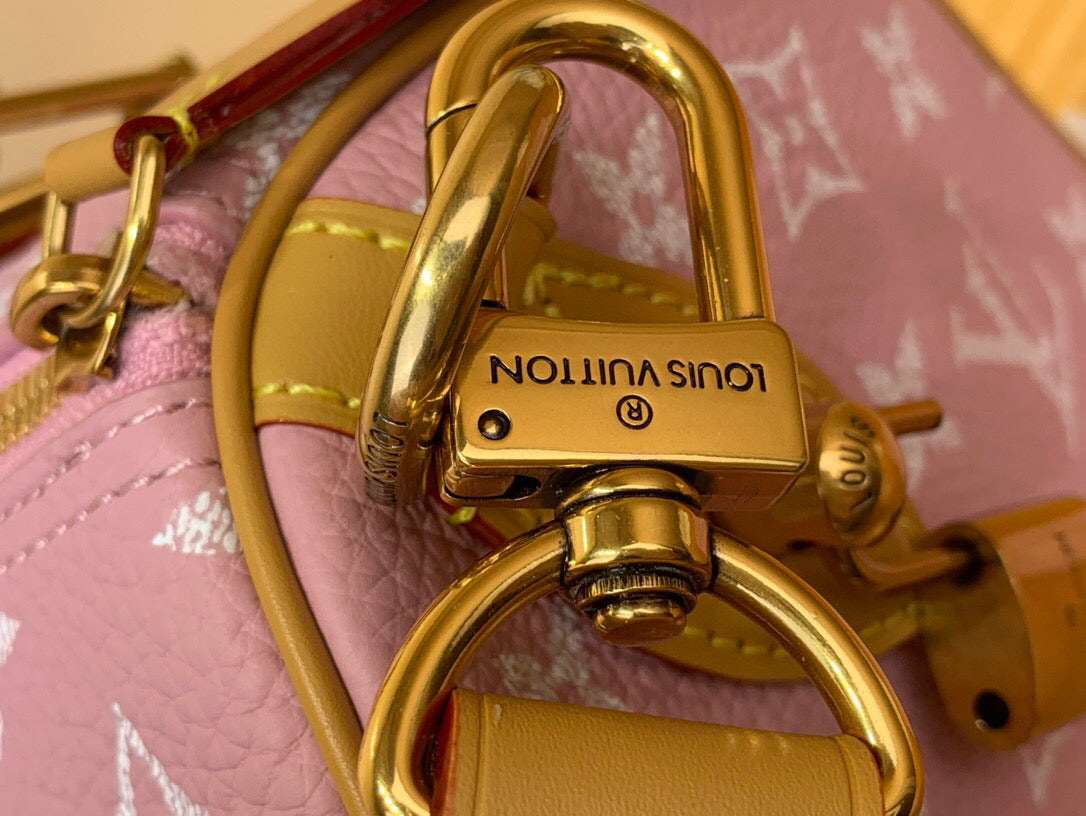 LV Speedy P9 Bandouliere 30 Pink Pastel Calfskin 203345 mysite