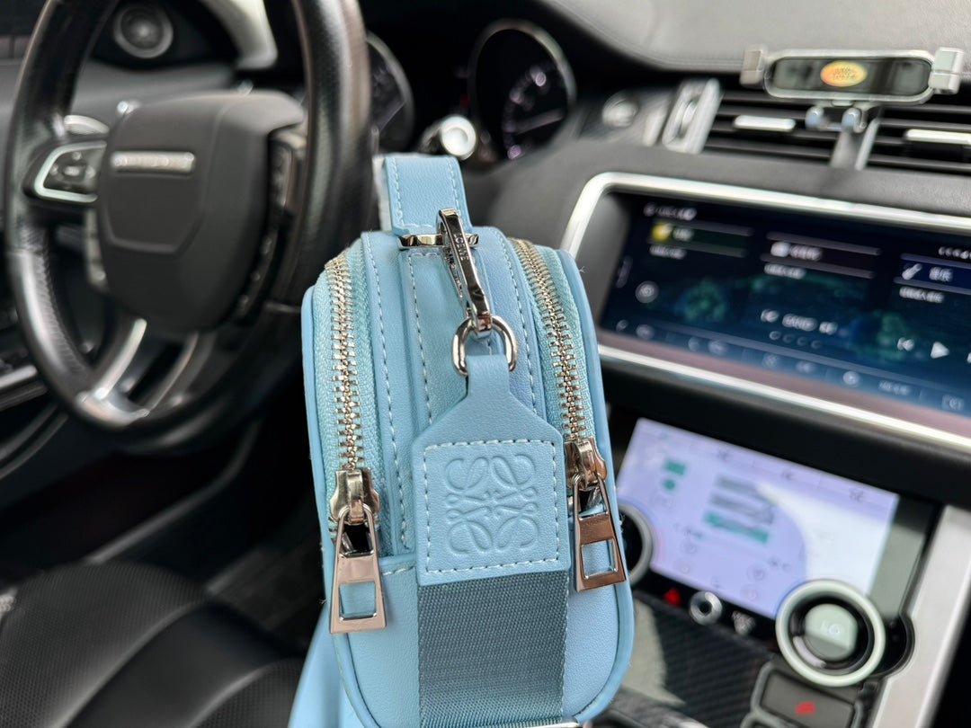 LOE MINI 18 CAMERA CROSS BODY BAG IN LIGHT BLUE CALFSKIN mysite