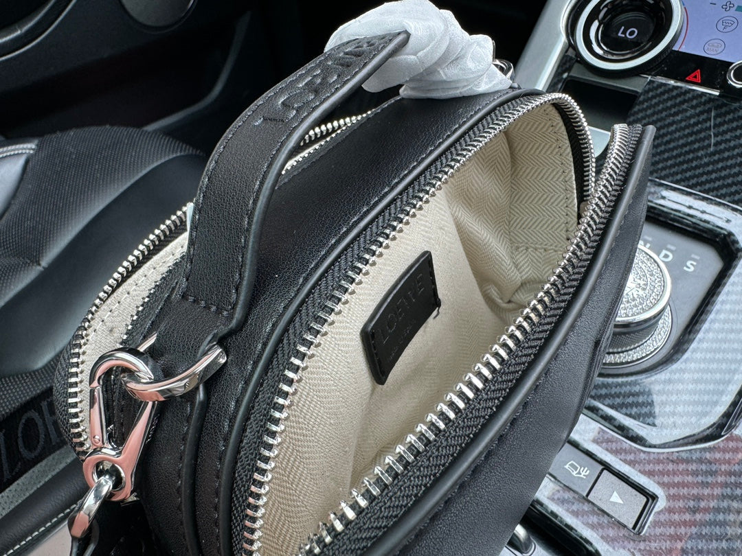 LOE MINI 18 CAMERA CROSS BODY BAG IN BLACK CALFSKIN mysite