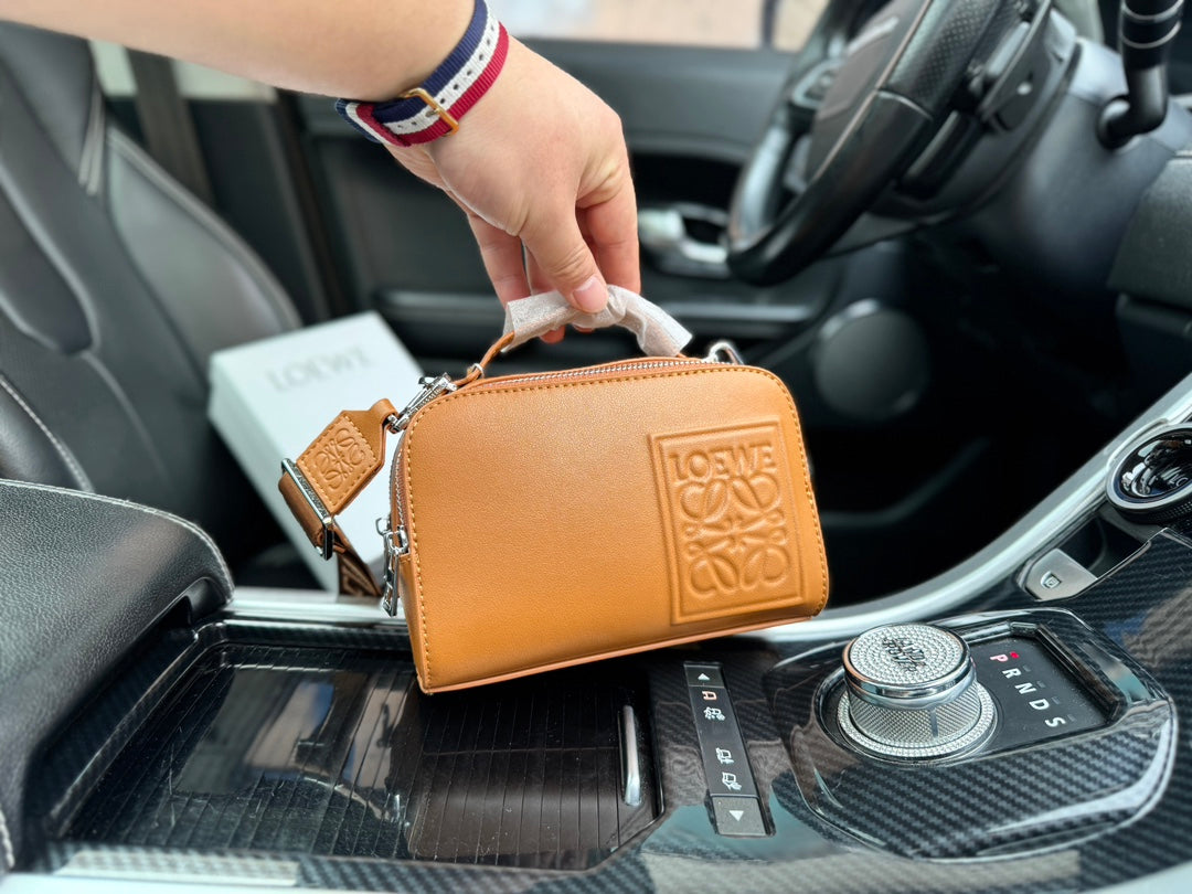 LOE MINI 18 CAMERA CROSS BODY BAG IN WARM DESERT CALFSKIN mysite