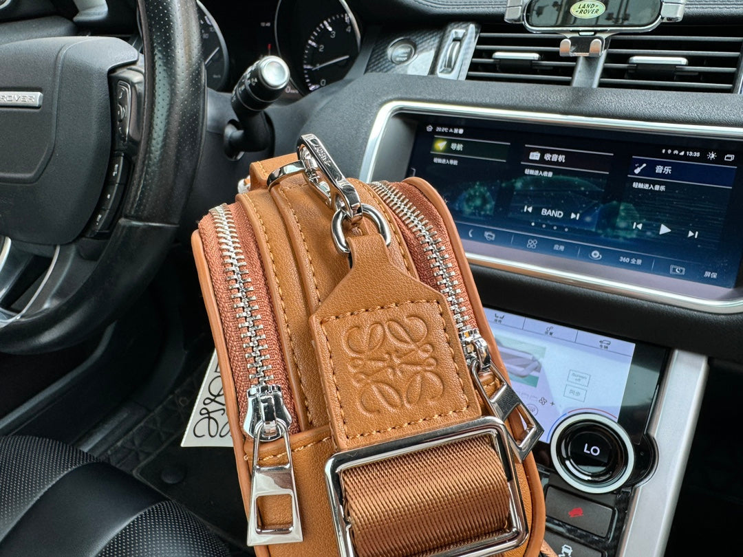 LOE MINI 18 CAMERA CROSS BODY BAG IN WARM DESERT CALFSKIN mysite