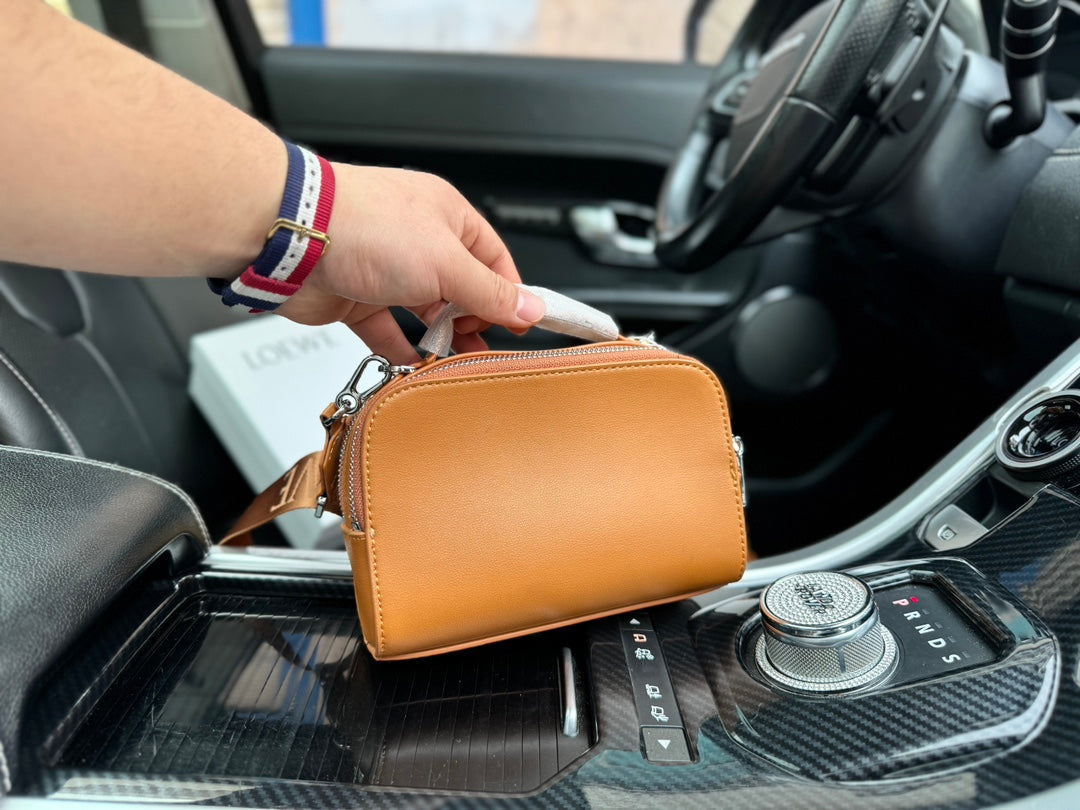 LOE MINI 18 CAMERA CROSS BODY BAG IN WARM DESERT CALFSKIN mysite