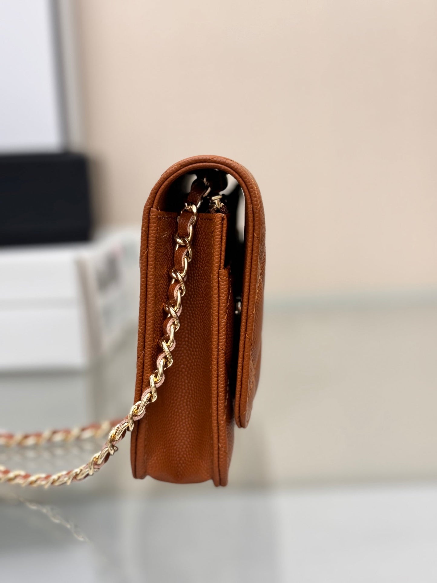 WOC 19CM ORANGE CAVIAR GOLD HARDWARE mysite