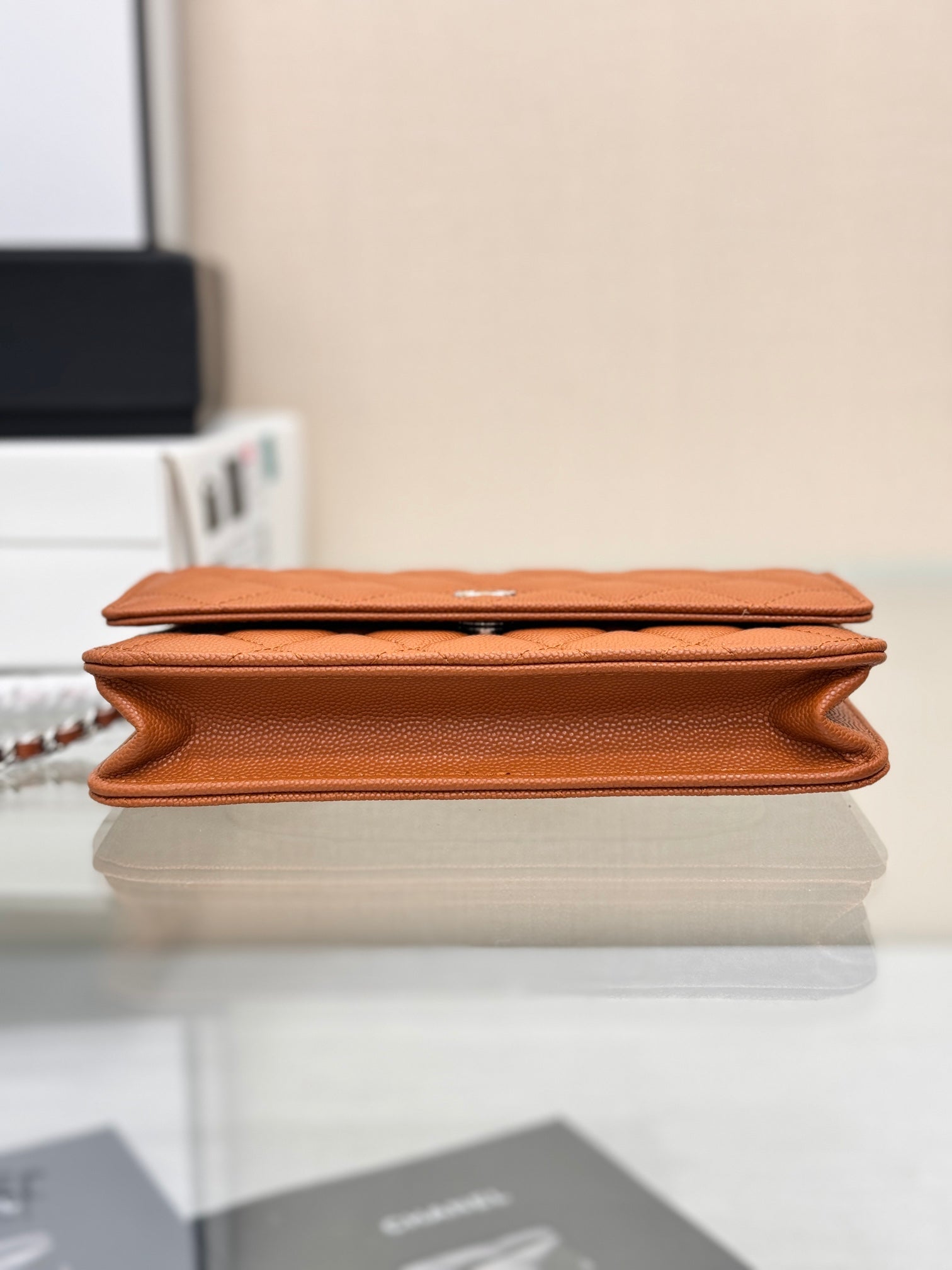 WOC 19CM ORANGE CAVIAR SILVER HARDWARE mysite