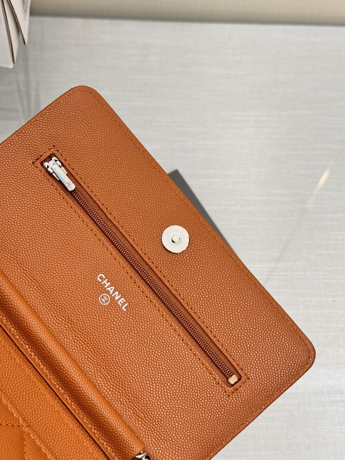 WOC 19CM ORANGE CAVIAR SILVER HARDWARE mysite