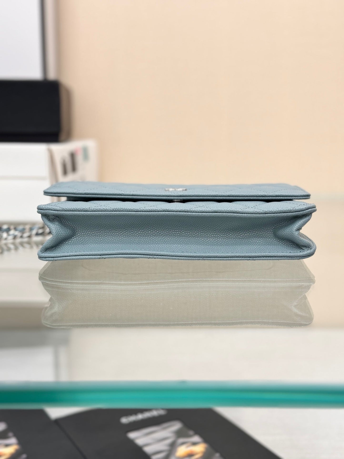 WOC 19CM CLOUD BLUE CAVIAR SILVER HARDWARE mysite