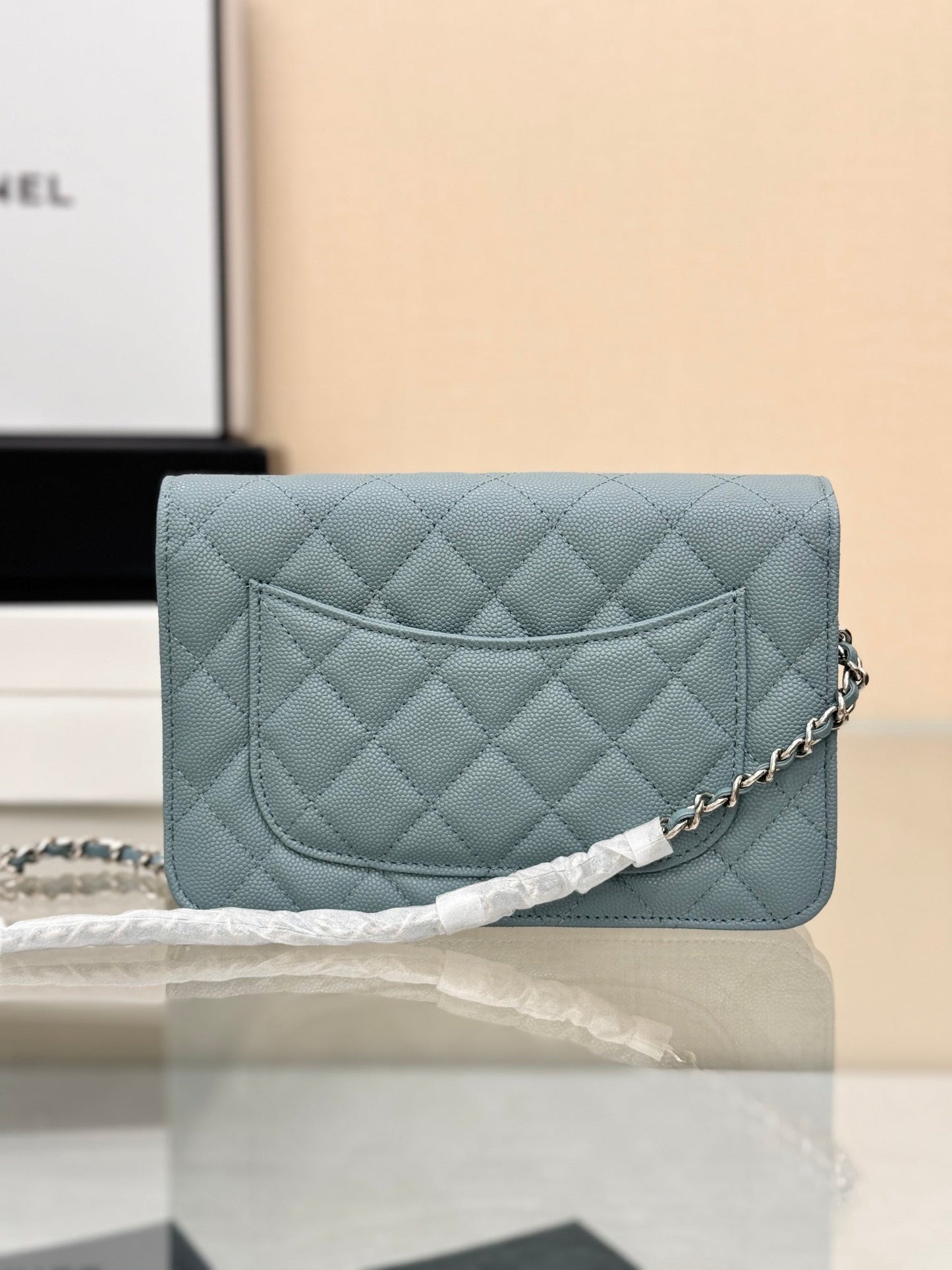 WOC 19CM CLOUD BLUE CAVIAR SILVER HARDWARE mysite