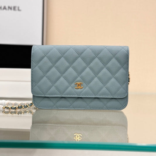 WOC 19CM CLOUD BLUE CAVIAR GOLD HARDWARE mysite