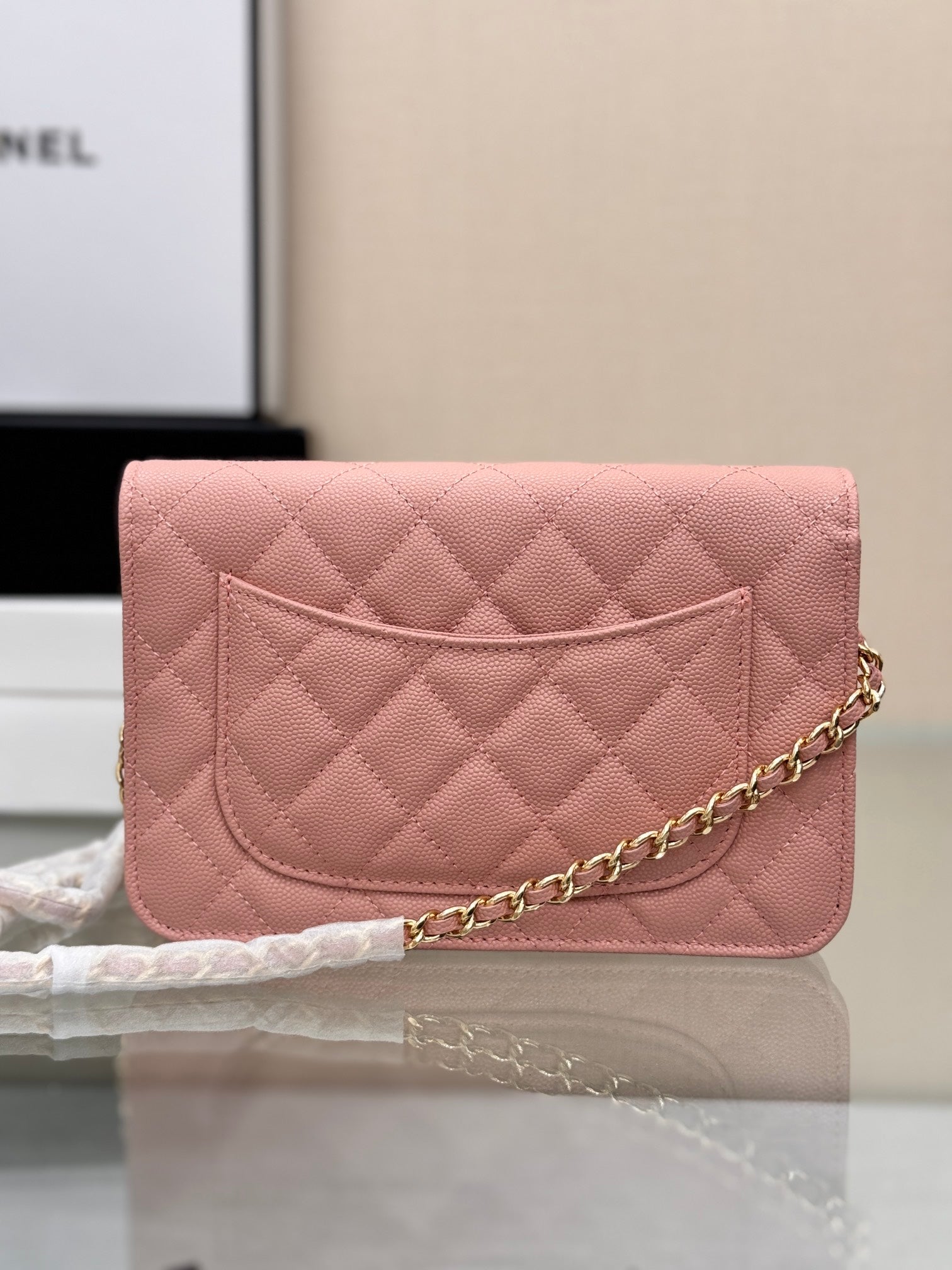 WOC 19CM LIGHT PINK CAVIAR GOLD HARDWARE mysite