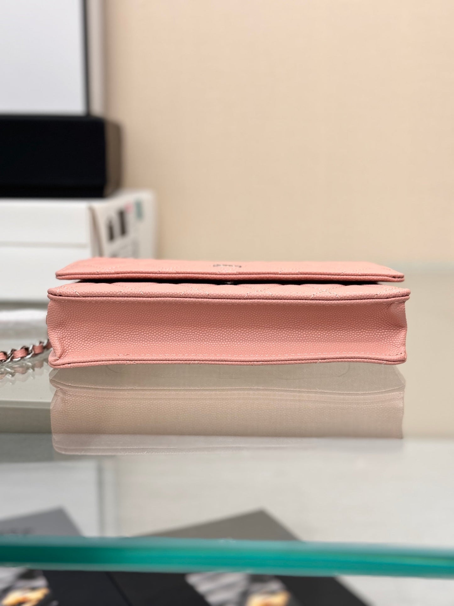 WOC 19CM LIGHT PINK CAVIAR SILVER HARDWARE mysite