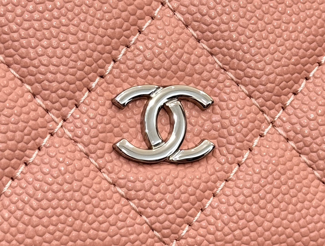 WOC 19CM LIGHT PINK CAVIAR SILVER HARDWARE mysite