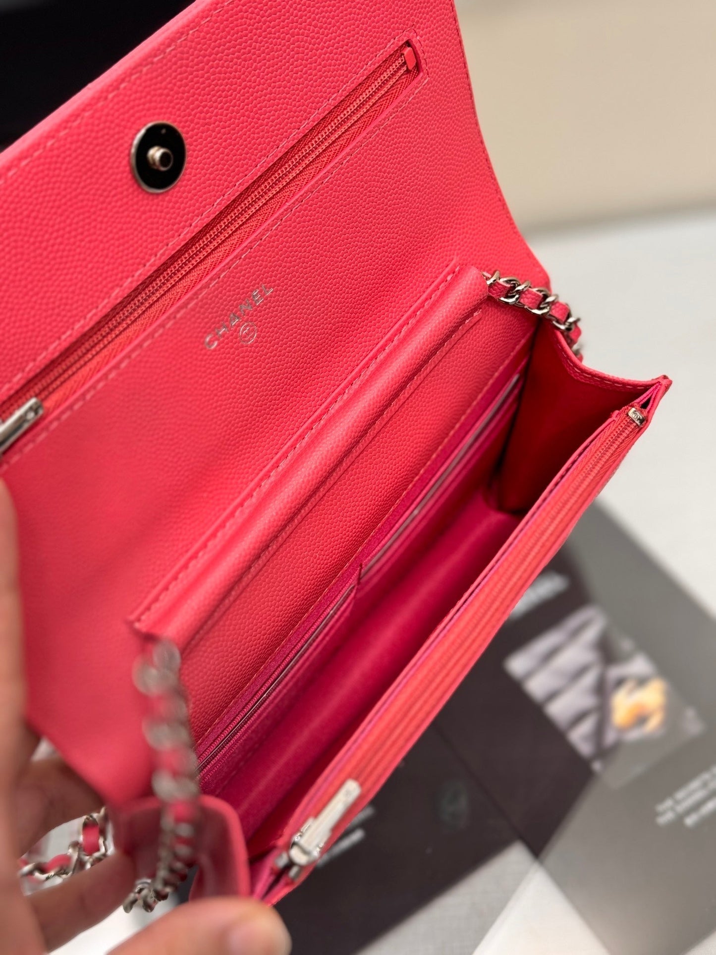 WOC 19CM RED CAVIAR SILVER HARDWARE mysite