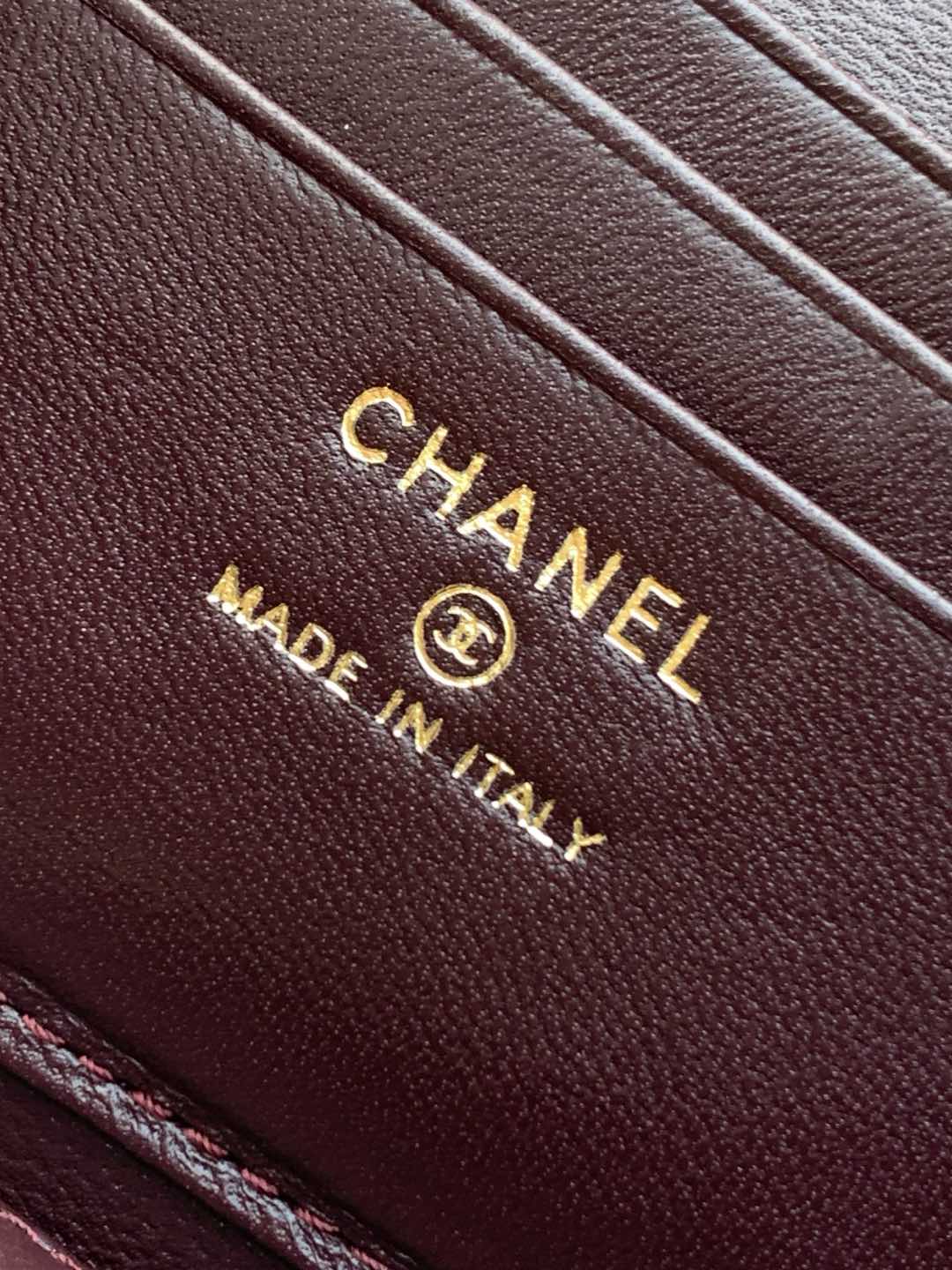 CC Vanity Case 17cm Burgundy Leather Gold Hardware 238499 mysite