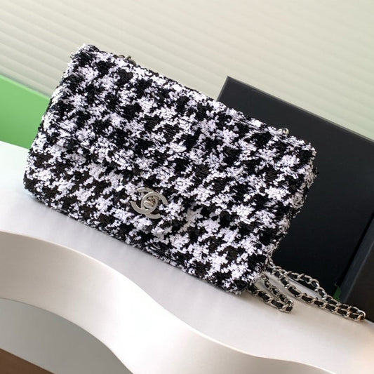 CC 25C White Black Sequin Silver Hardware mysite