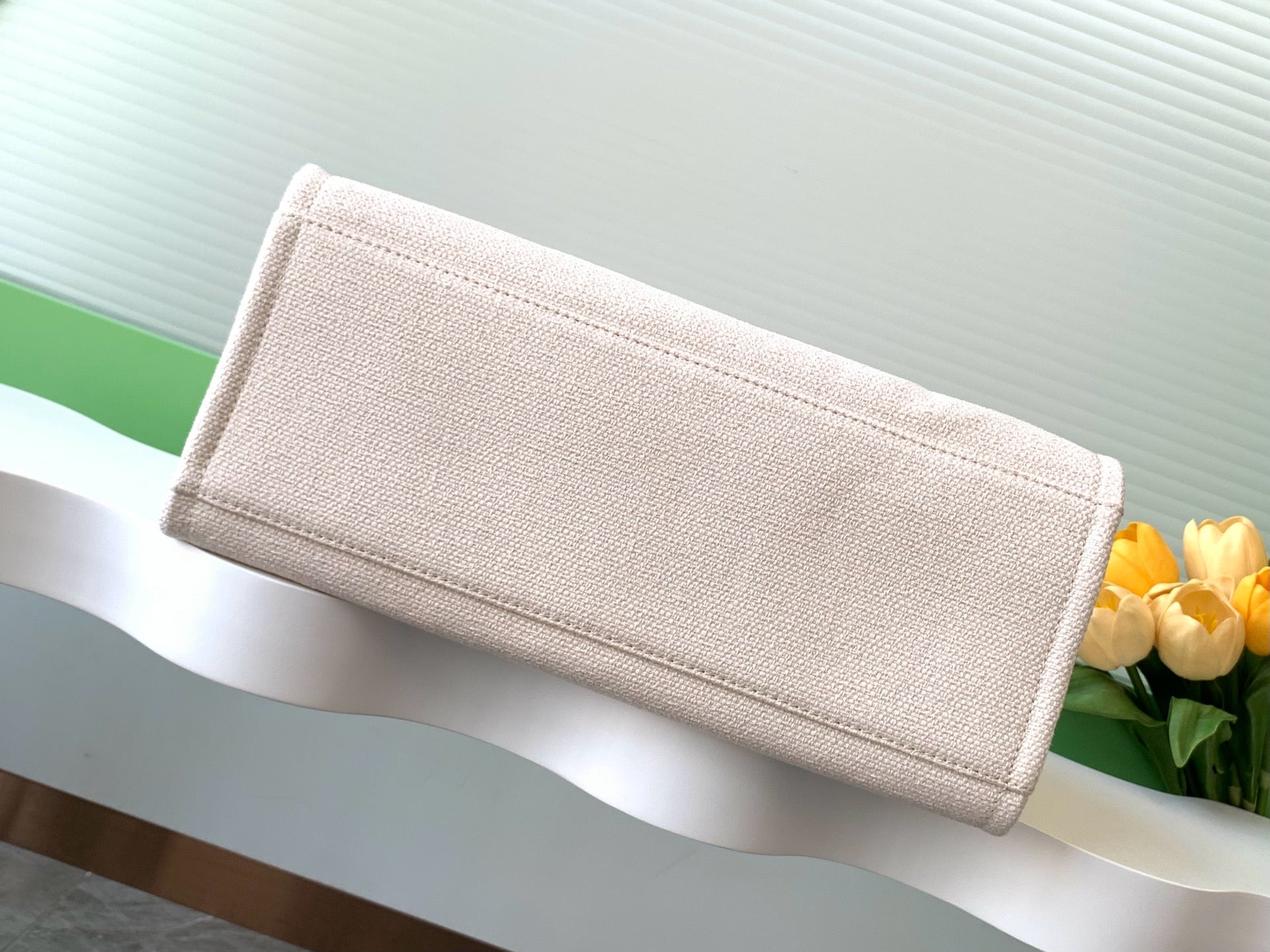 CC 25C ToTe Bag Beige Light Tan Canvas Fabric 238508 mysite