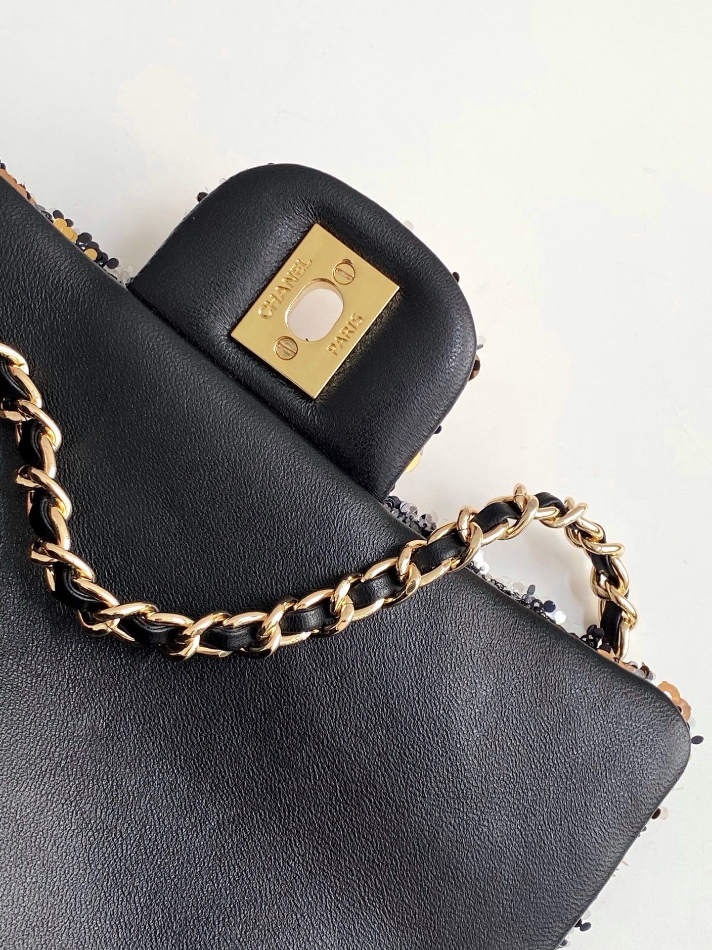 CC 25C Black Bronze Sequin Gold Hardware mysite