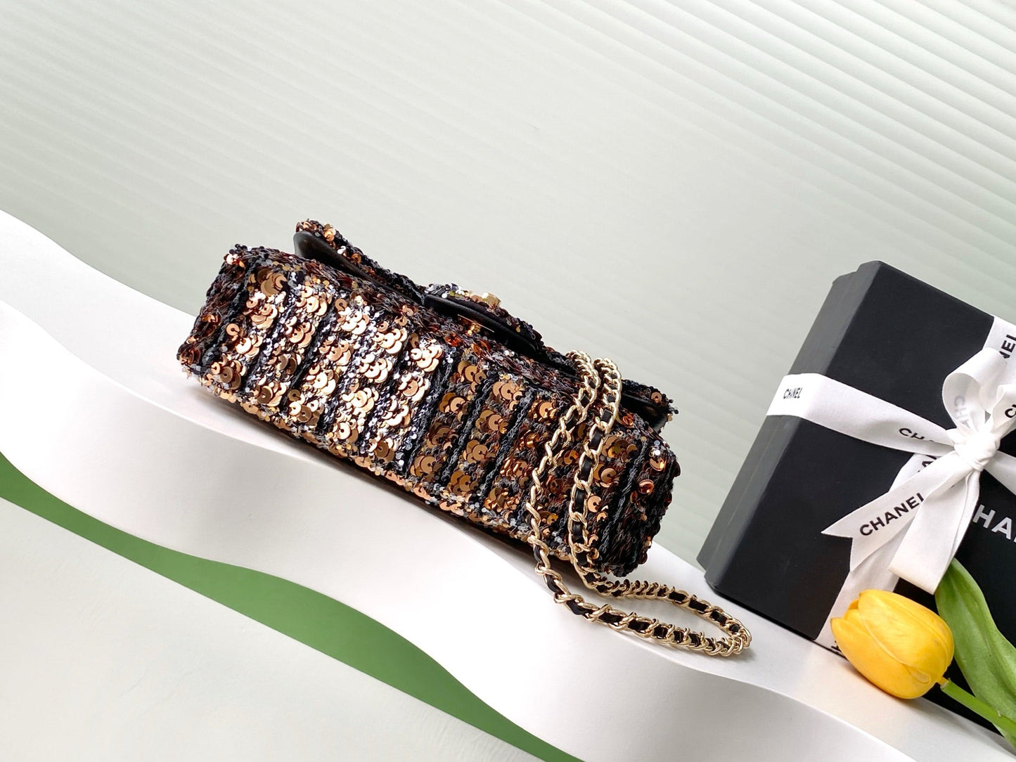 CC 25C Black Bronze Sequin Gold Hardware mysite