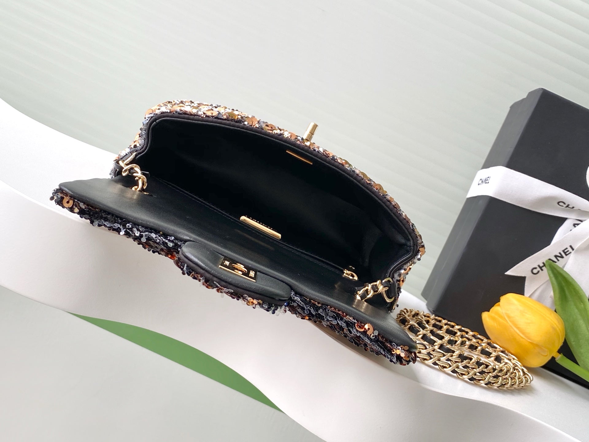 CC 25C Black Bronze Sequin Gold Hardware mysite