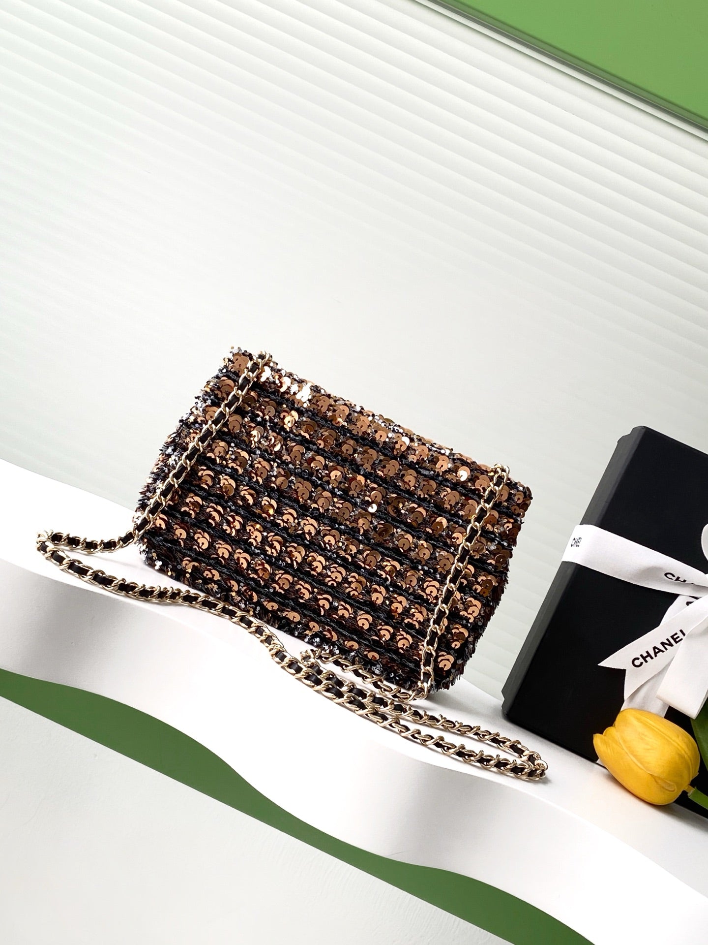 CC 25C Black Bronze Sequin Gold Hardware mysite