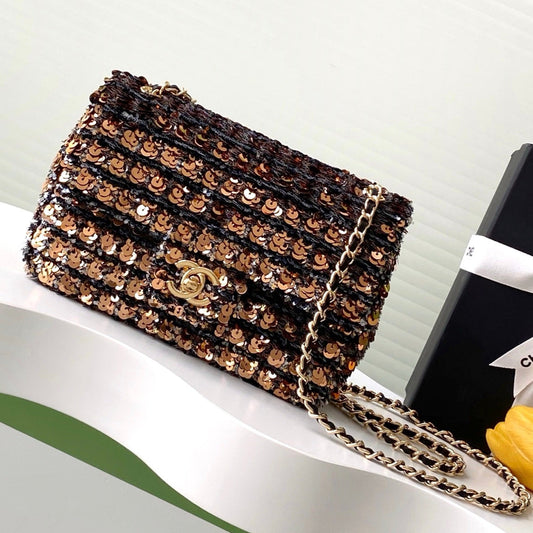 CC 25C Black Bronze Sequin Gold Hardware mysite