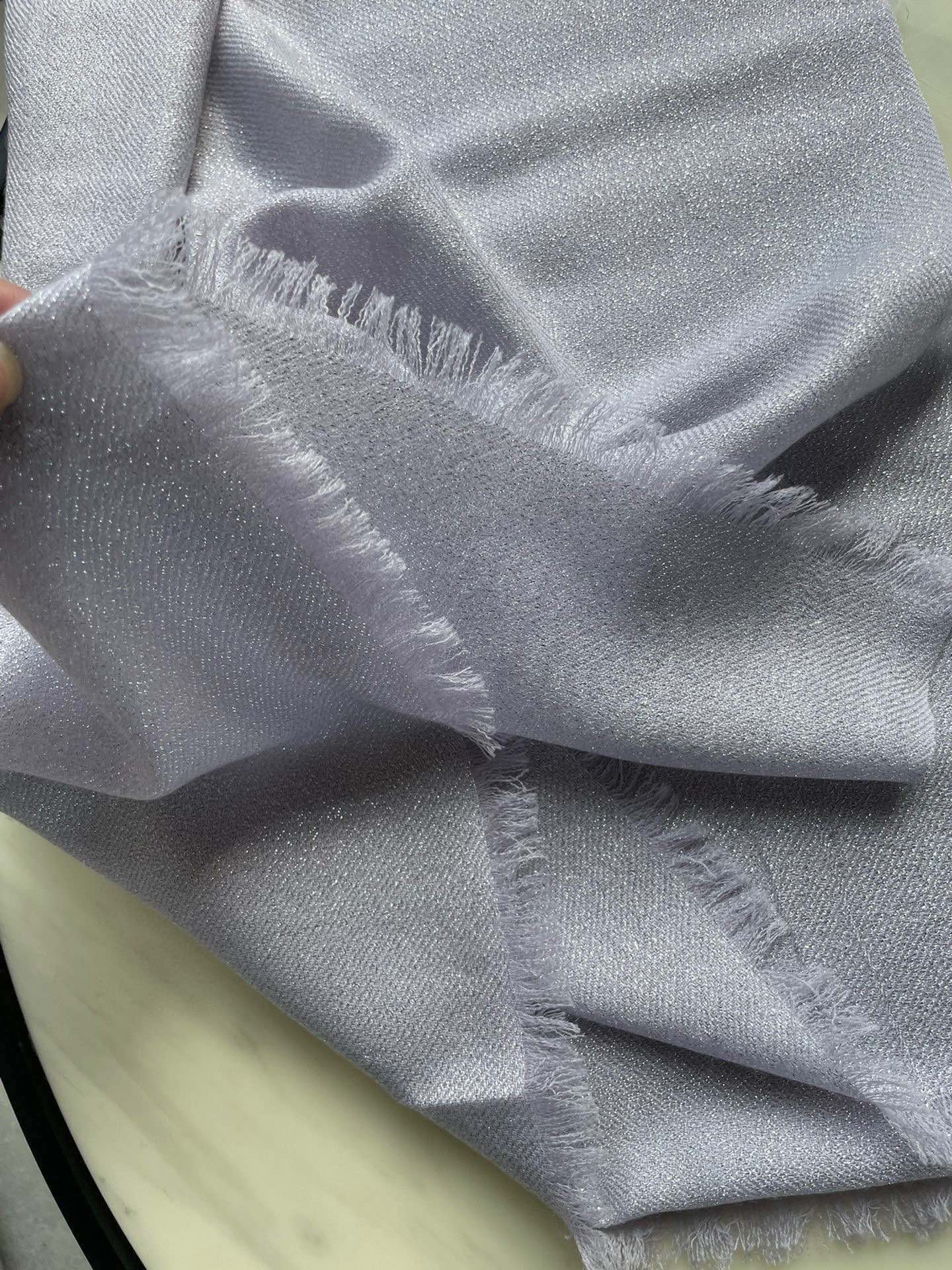 SCARF 210 CM IN PASTEL PURPLE CASHMERE  402209 mysite