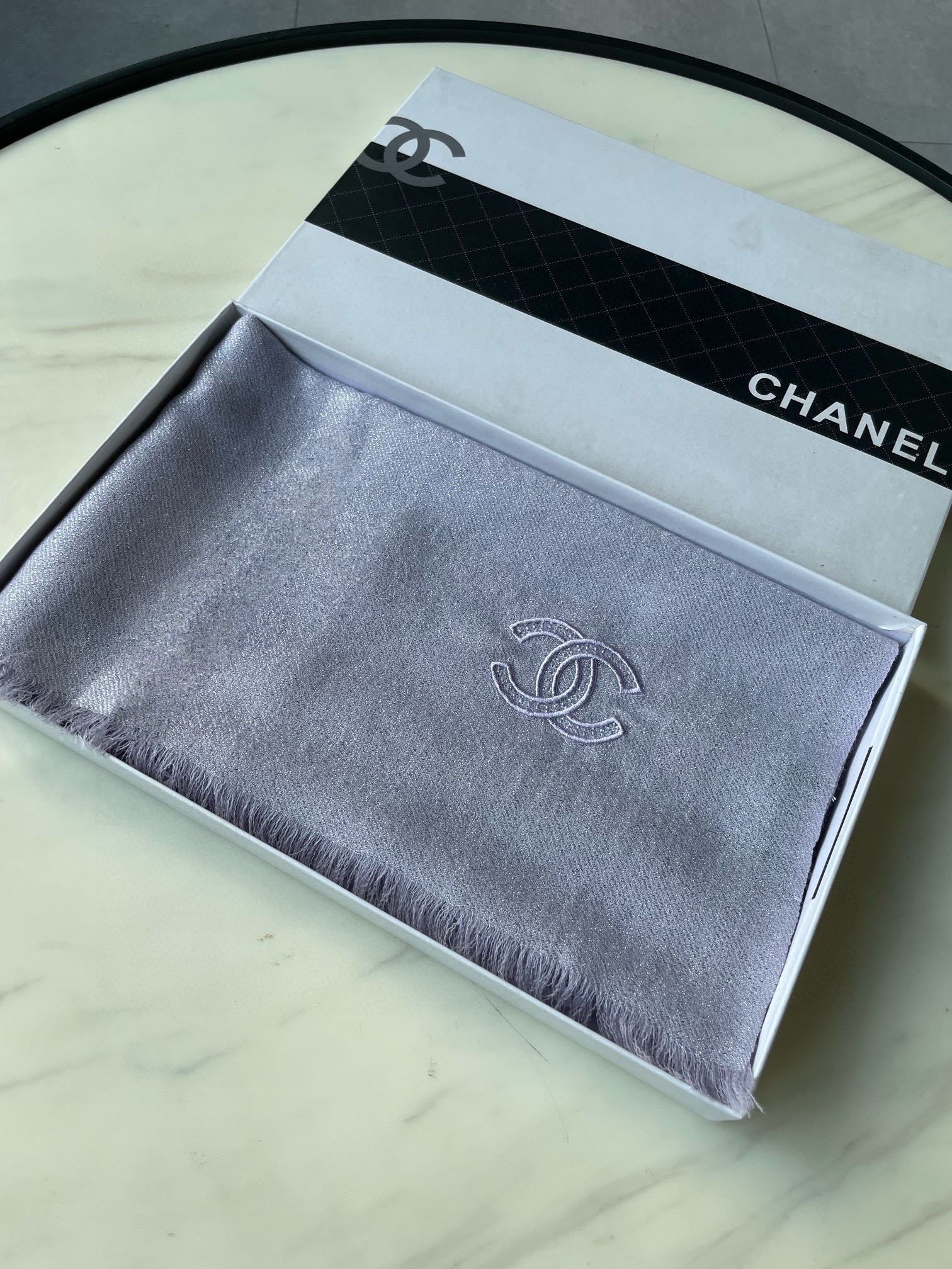 SCARF 210 CM IN PASTEL PURPLE CASHMERE  402209 mysite