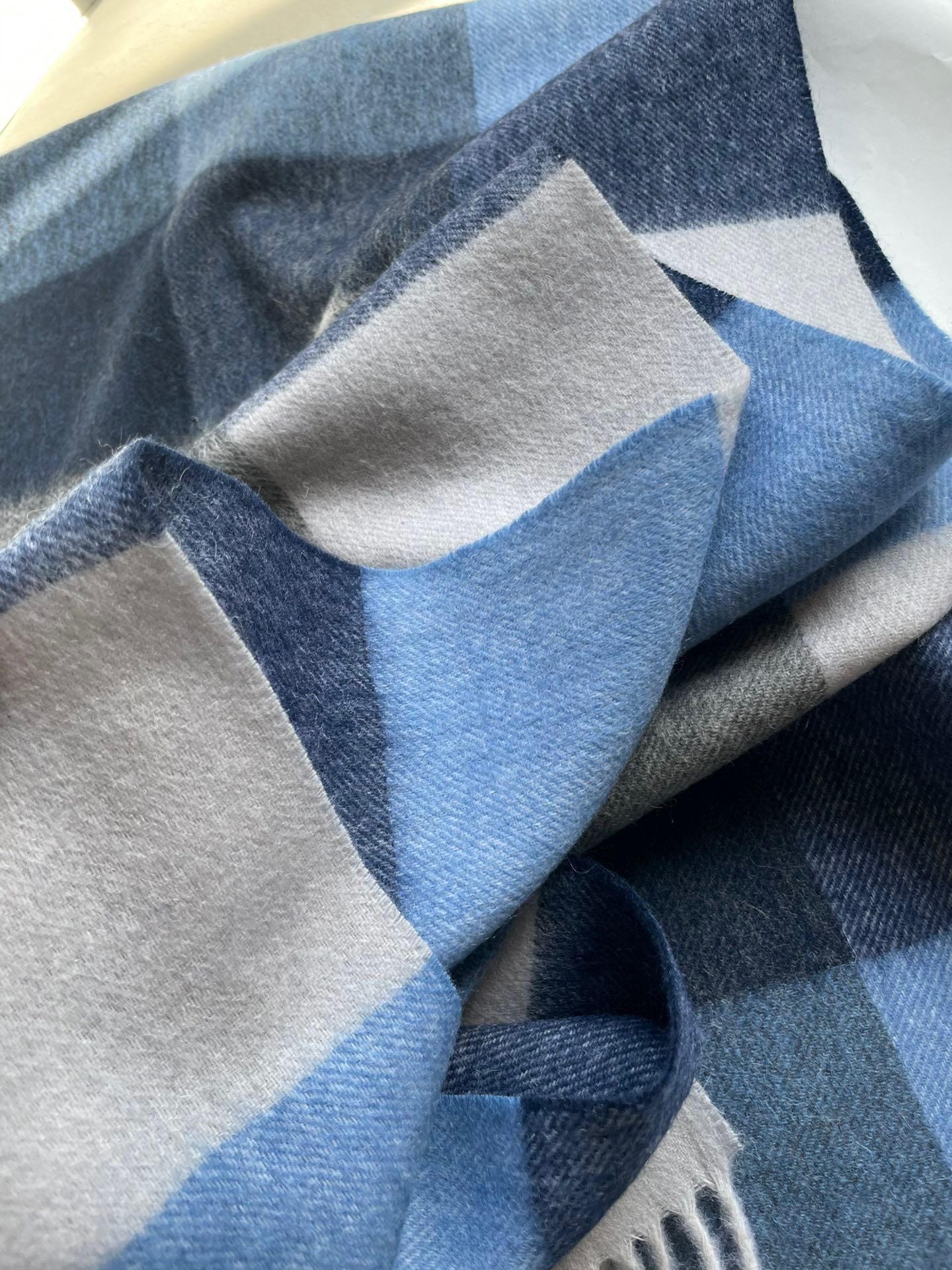 SCARF 180 CM IN BLUE CASHMERE 402220 mysite