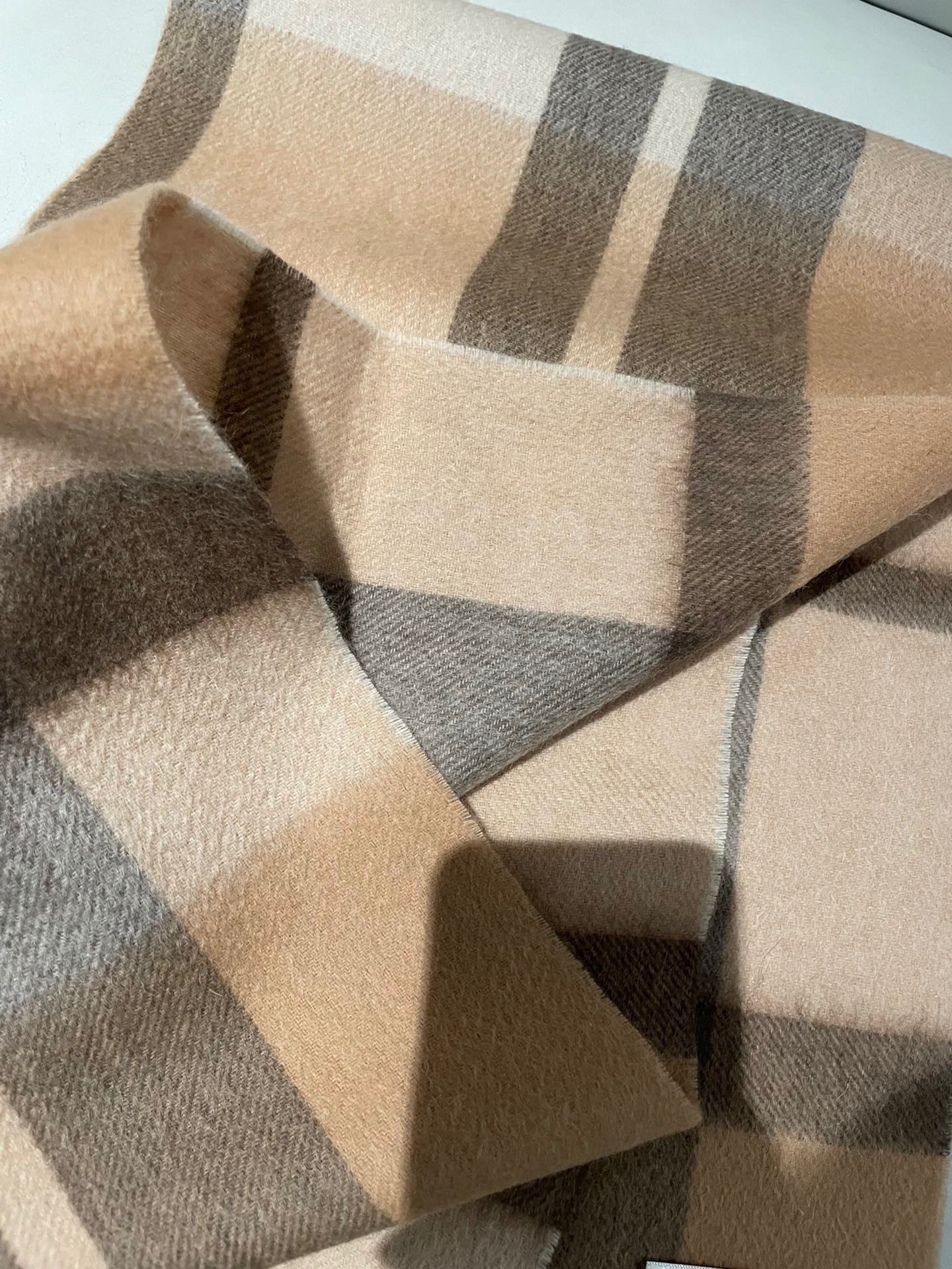 SCARF 180 CM IN CINNAMON BROWN CASHMERE 408784 mysite