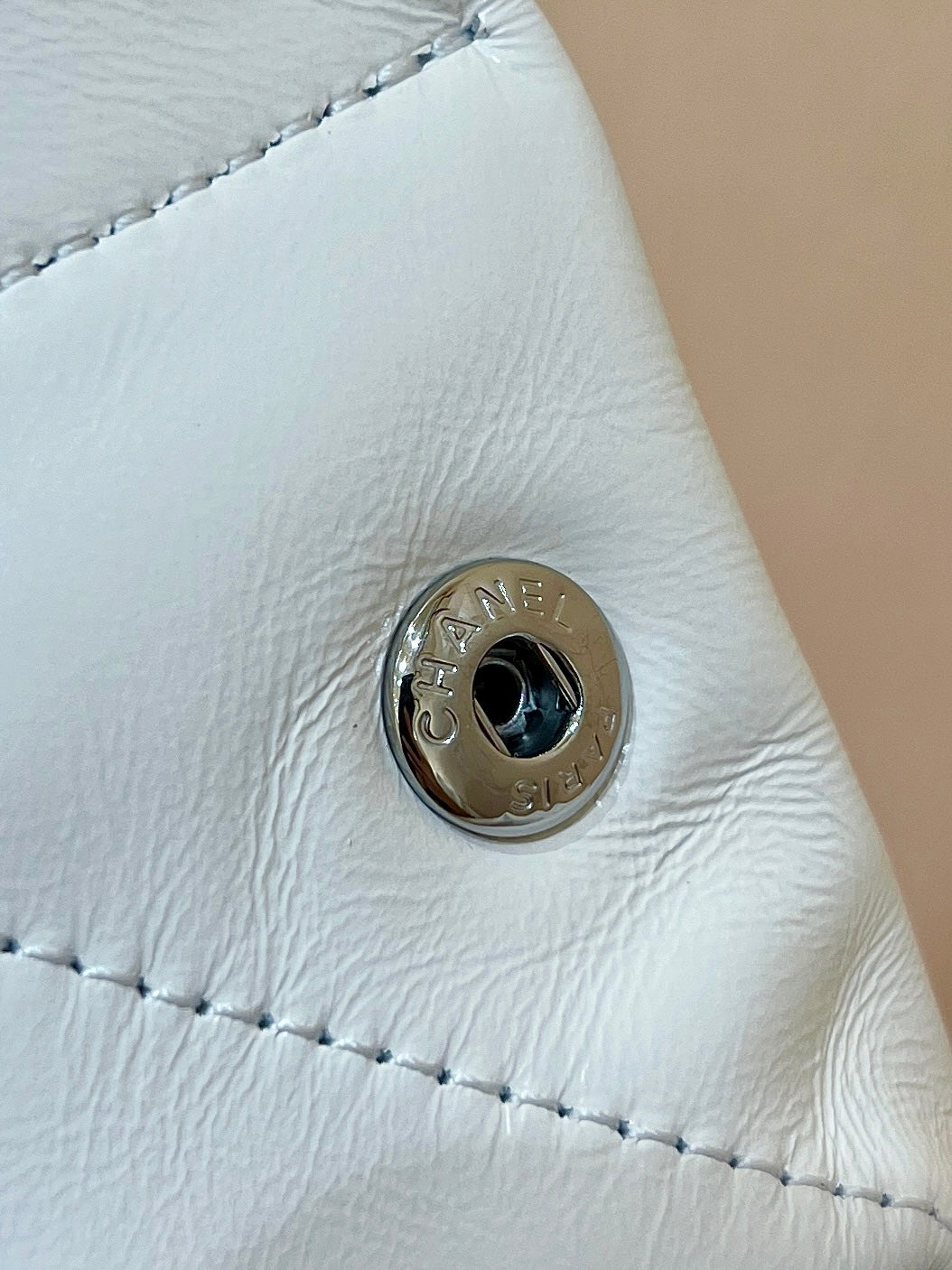 cc22 hobo bag pink white lambskin silver hardware mysite